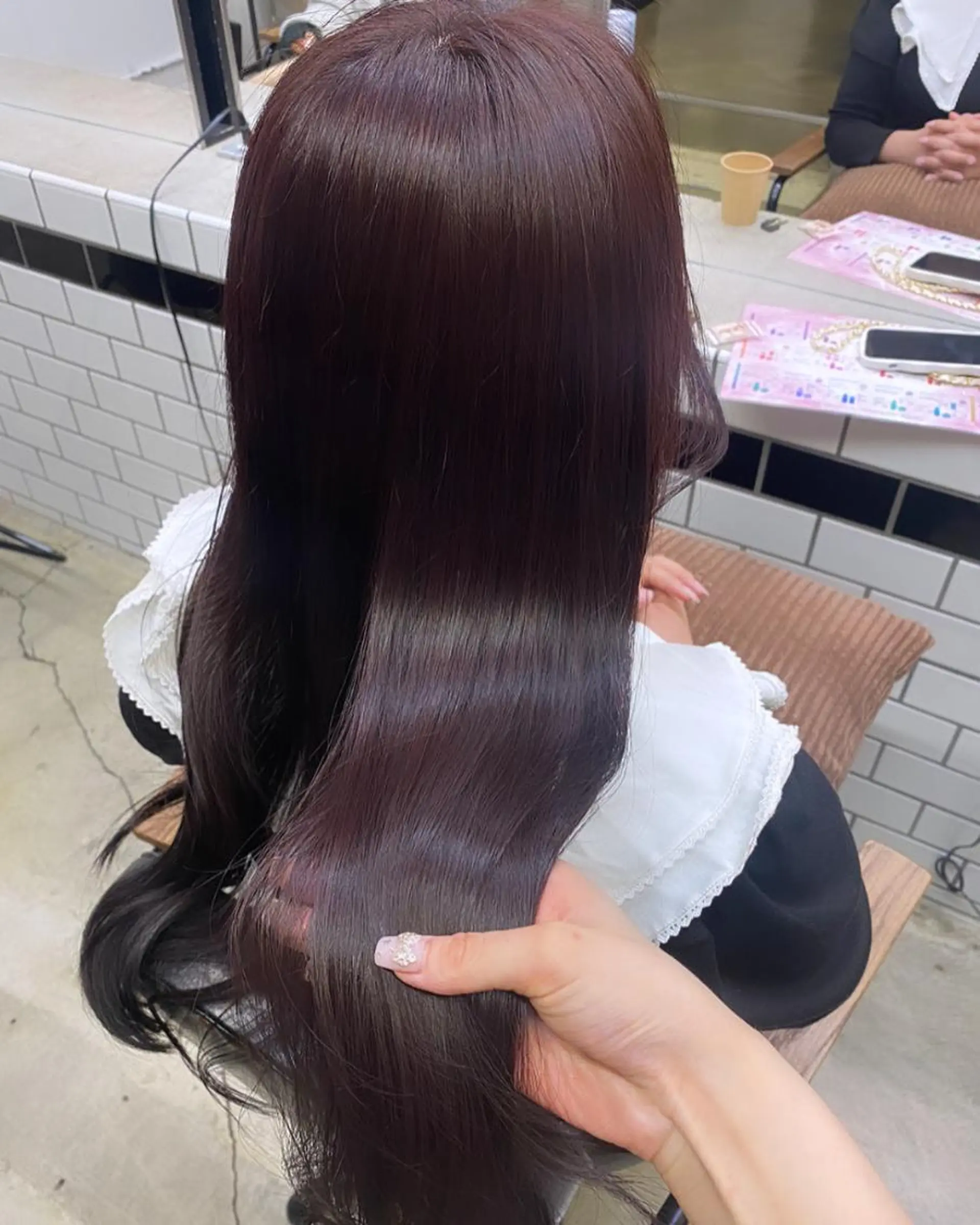 ロング カラー 韓国風レイヤーカット 🍒サンジキ アカリのヘアスタイル