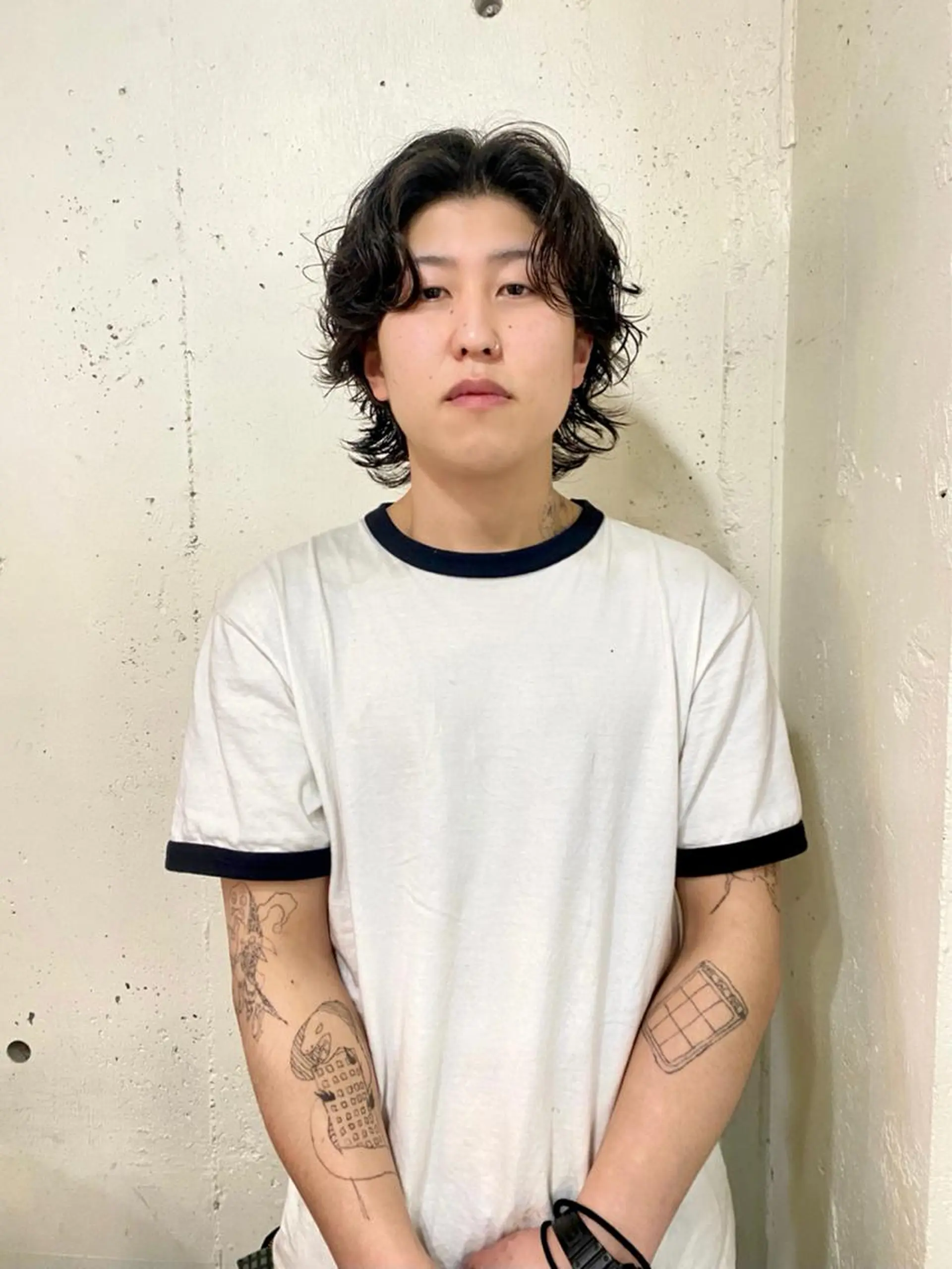 パーマ メンズ 竹内 柚子のヘアスタイル