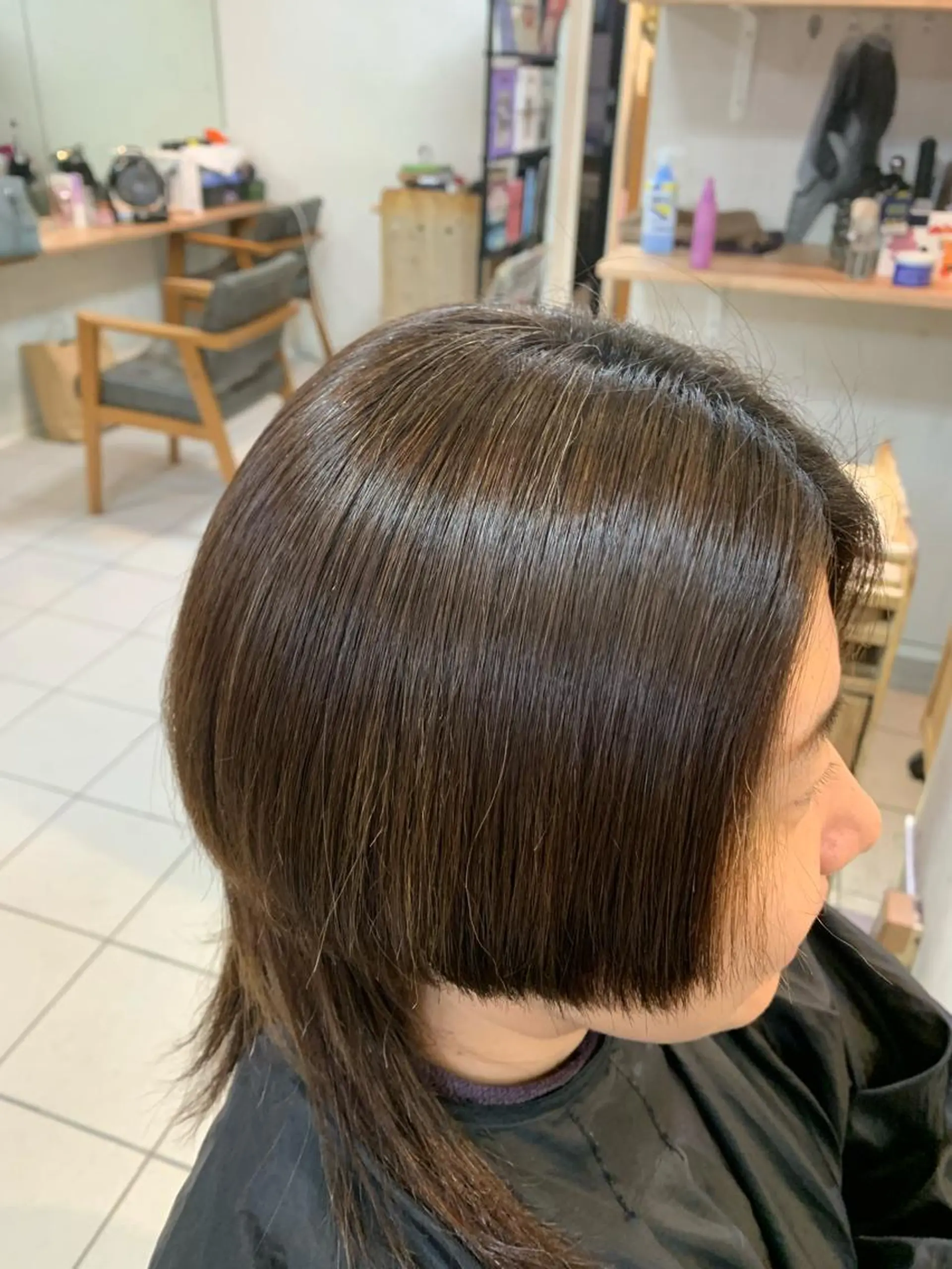 ショート カット 縮毛矯正 トリートメント 髪質改善ストレート/ ブリーチ／渋谷　福田のヘアスタイル