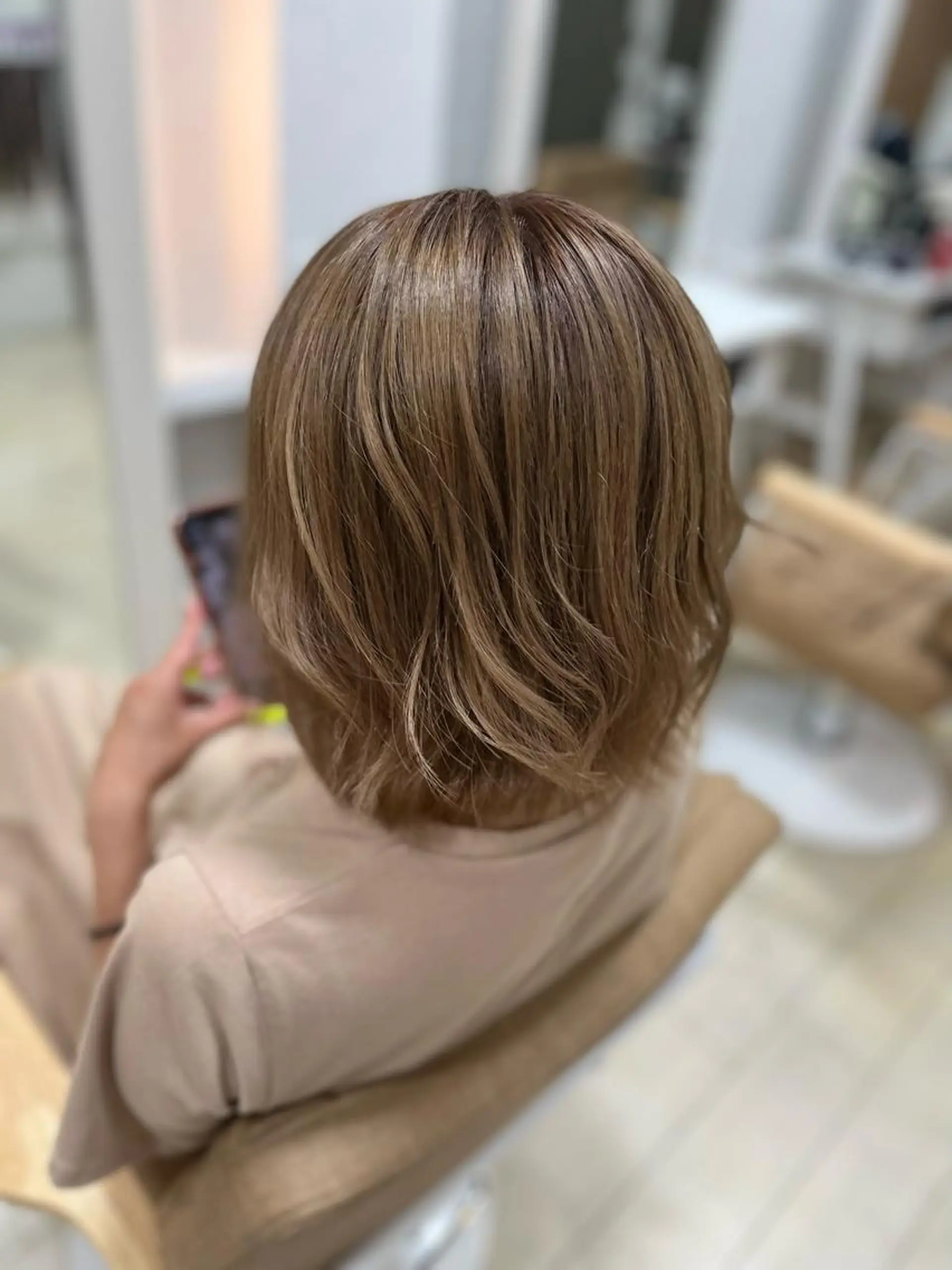 ミディアム カラー パーマ ヘアアレンジ メンズ キッズ ネイル マツエク・マツパ アイブロウ 🧡可愛い色落ち🧡 ハイトーン特化🧡のヘアスタイル