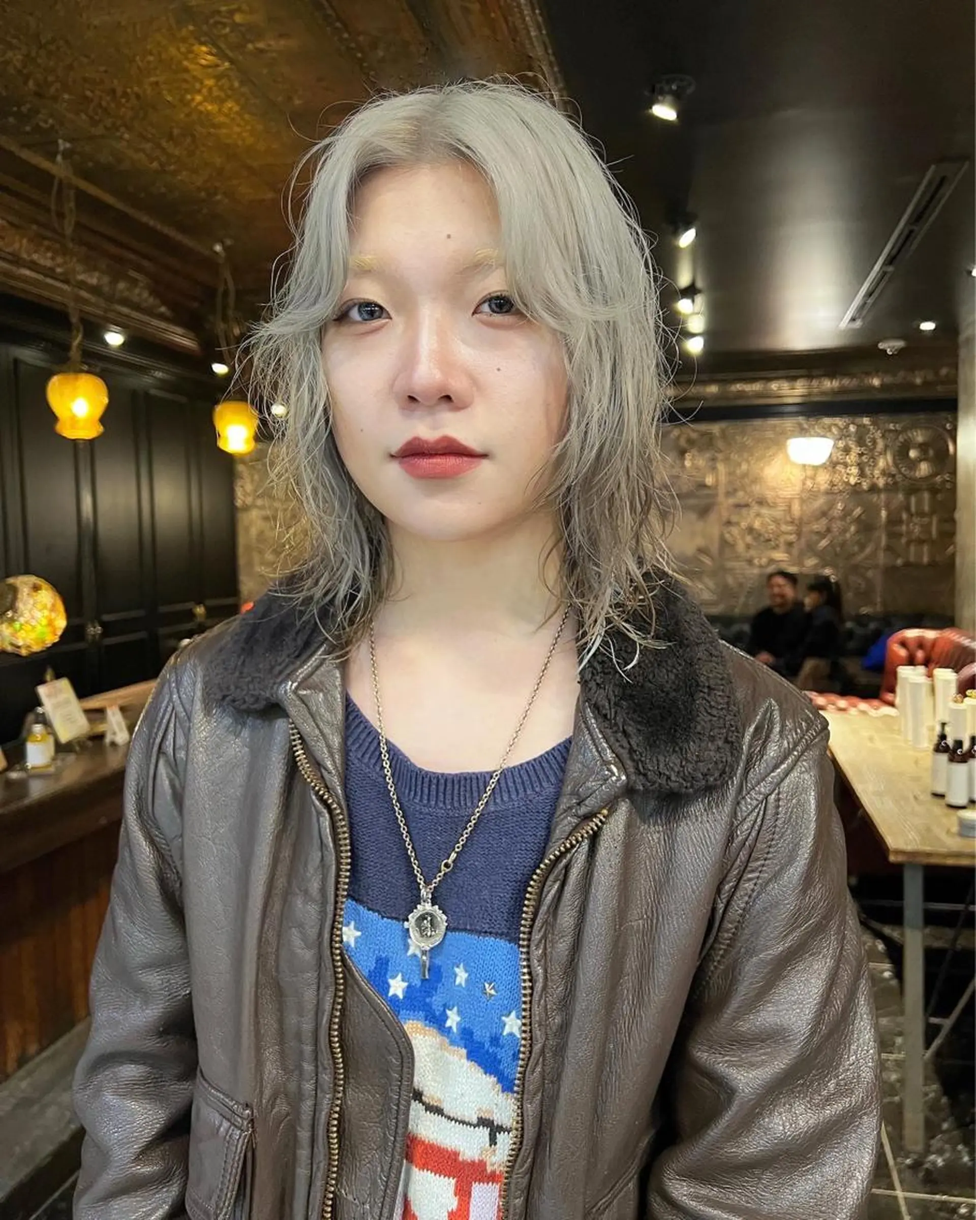 セミロング カラー カット ヘアカラー 圧倒的デザイン力 店長🎨RENAのヘアスタイル