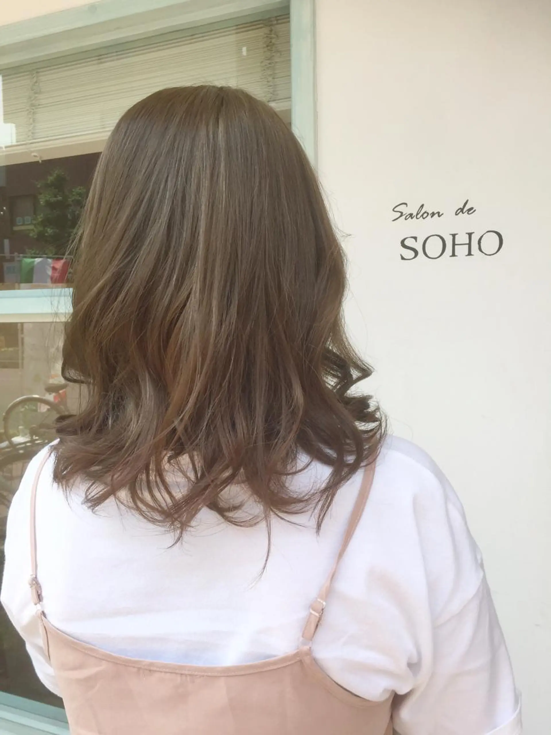 ミディアム カラー アッシュ 透明感カラー ◇おの あすか◇のヘアスタイル