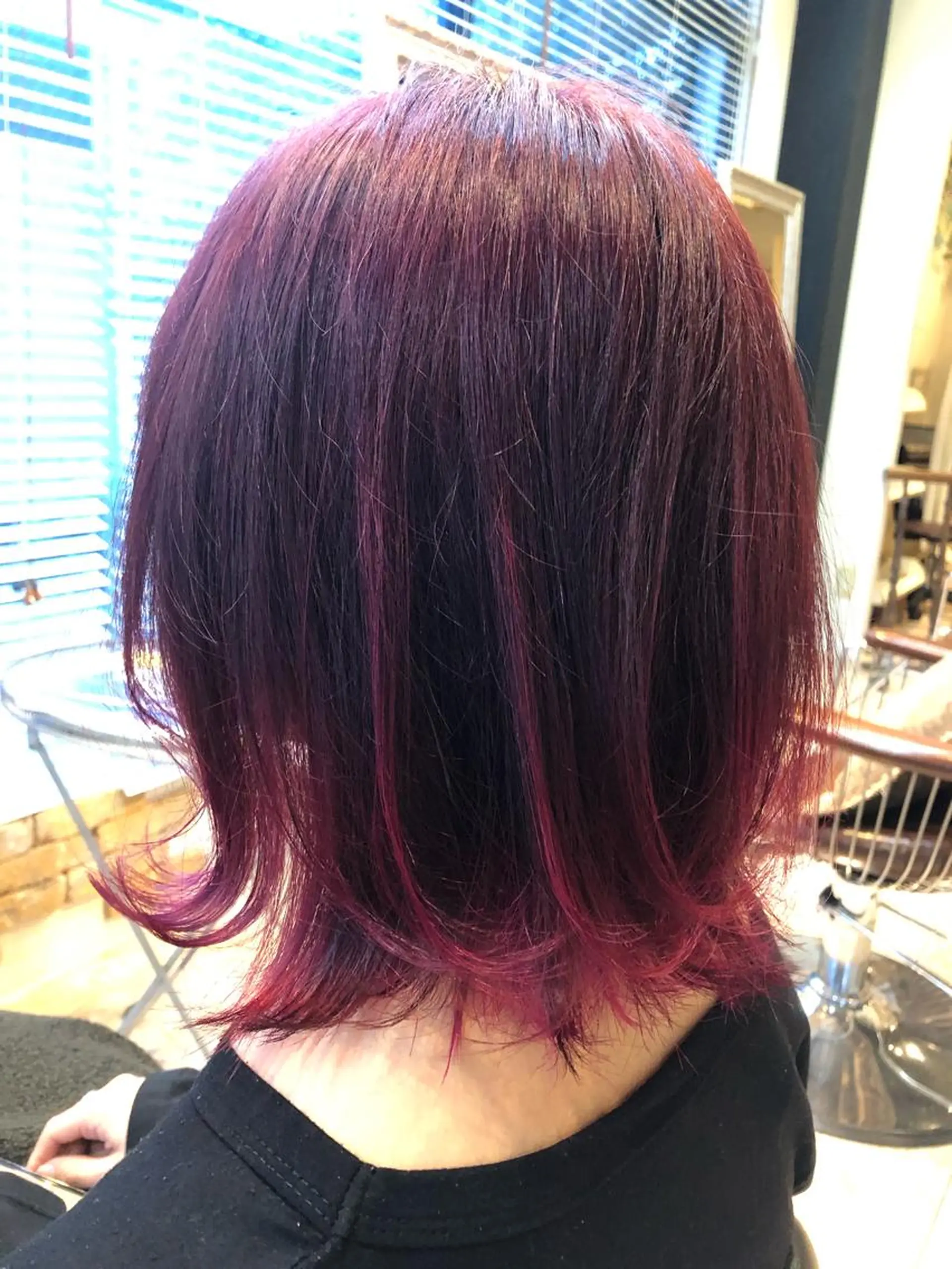 セミロング トリートメント カット ヘアカラー トリートメント ::: gally :::のヘアスタイル