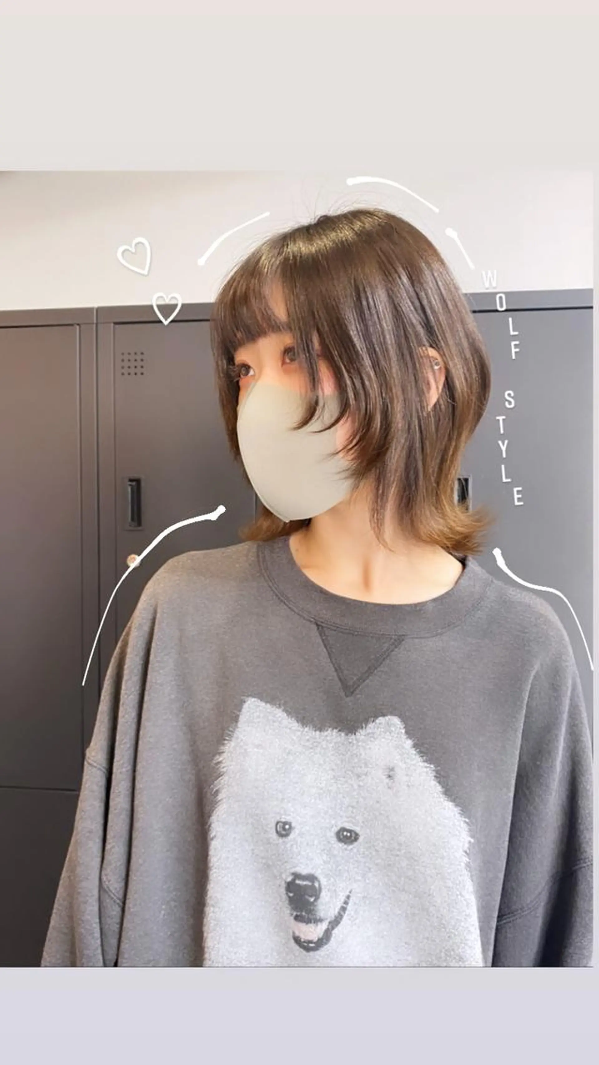 ミディアム maco 艶感ハイトーン🦋のヘアスタイル