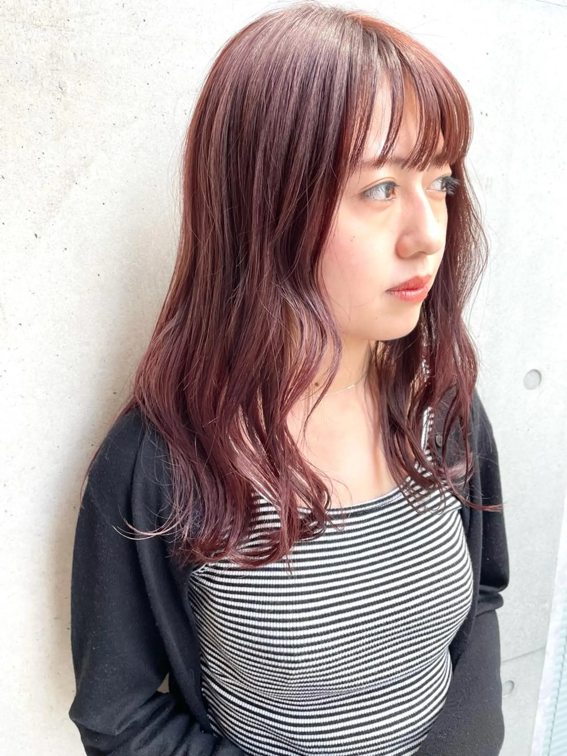 ミディアム 似合わせカット 迫留由弥のヘアスタイル