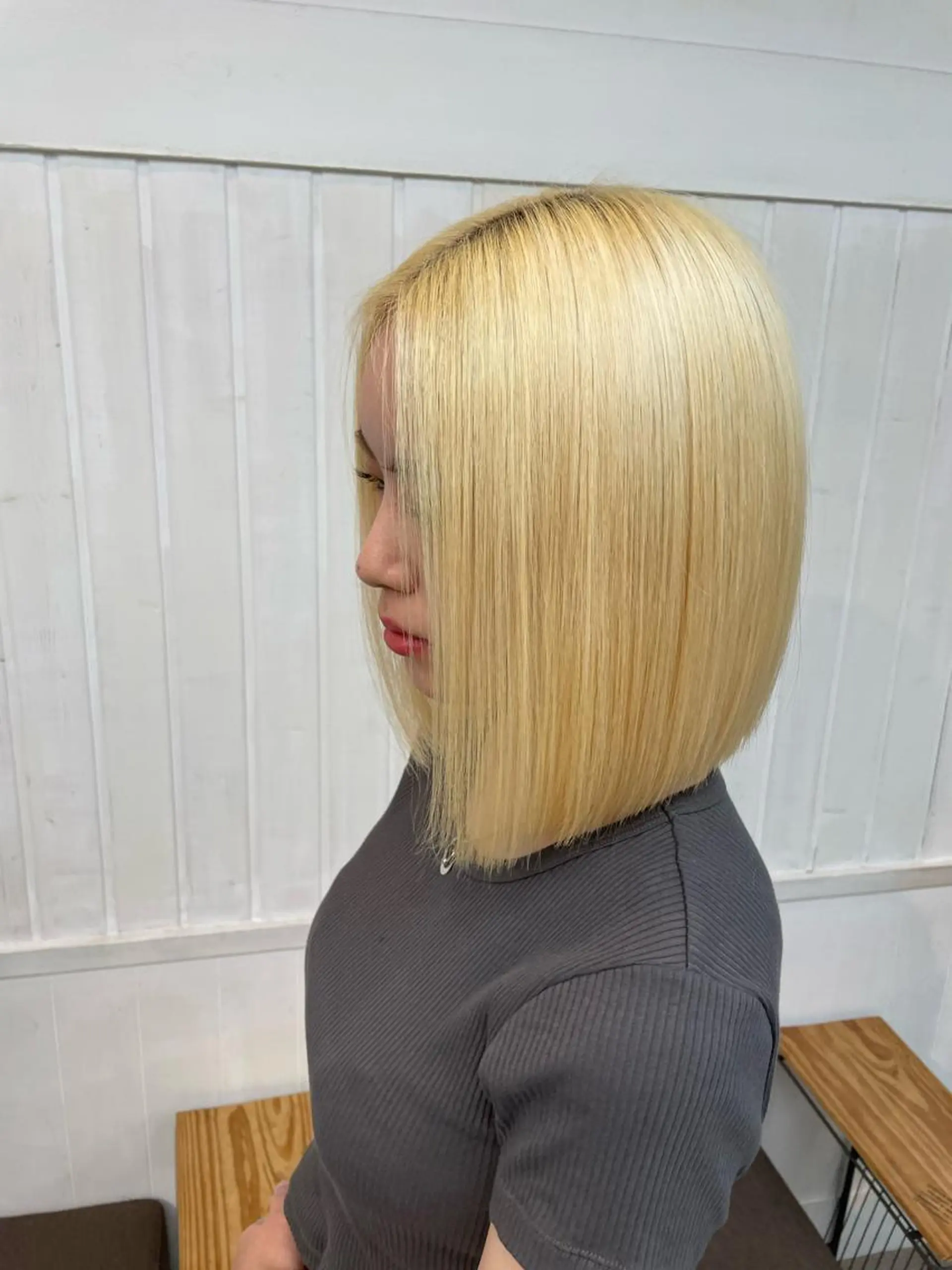 ミディアム トリートメント KEIGO/ ベージュカラーのヘアスタイル