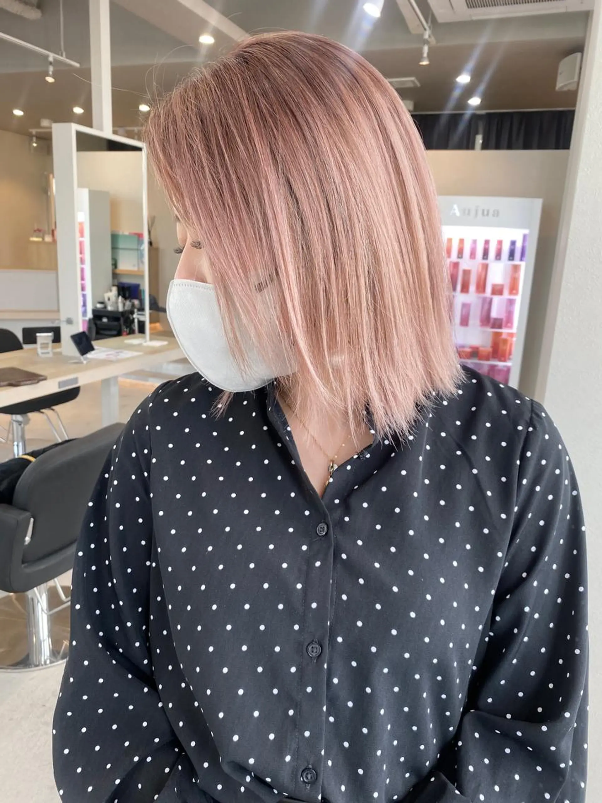 ミディアム カラー パーマ ヘアアレンジ ネイル マツエク・マツパ アイブロウ ヘアカラー トリートメント 井上 一平のヘアスタイル