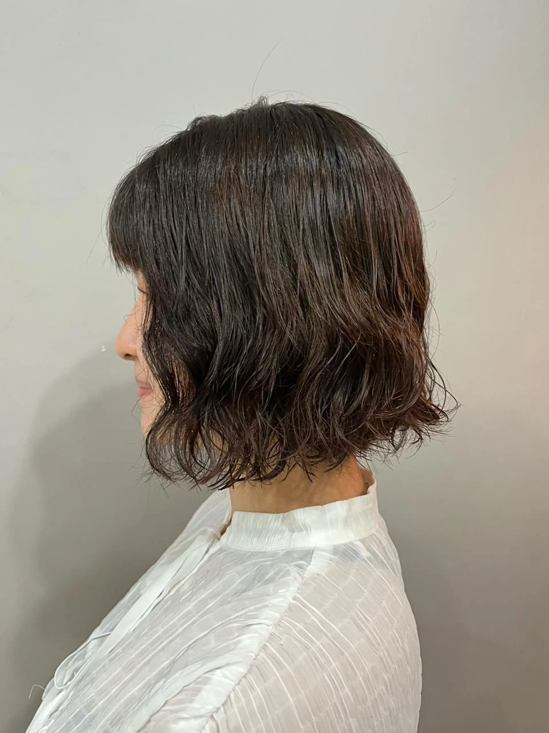 ショート パーマ カット パーマ ショート/ボブ/透明 感カラー/高橋あみのヘアスタイル