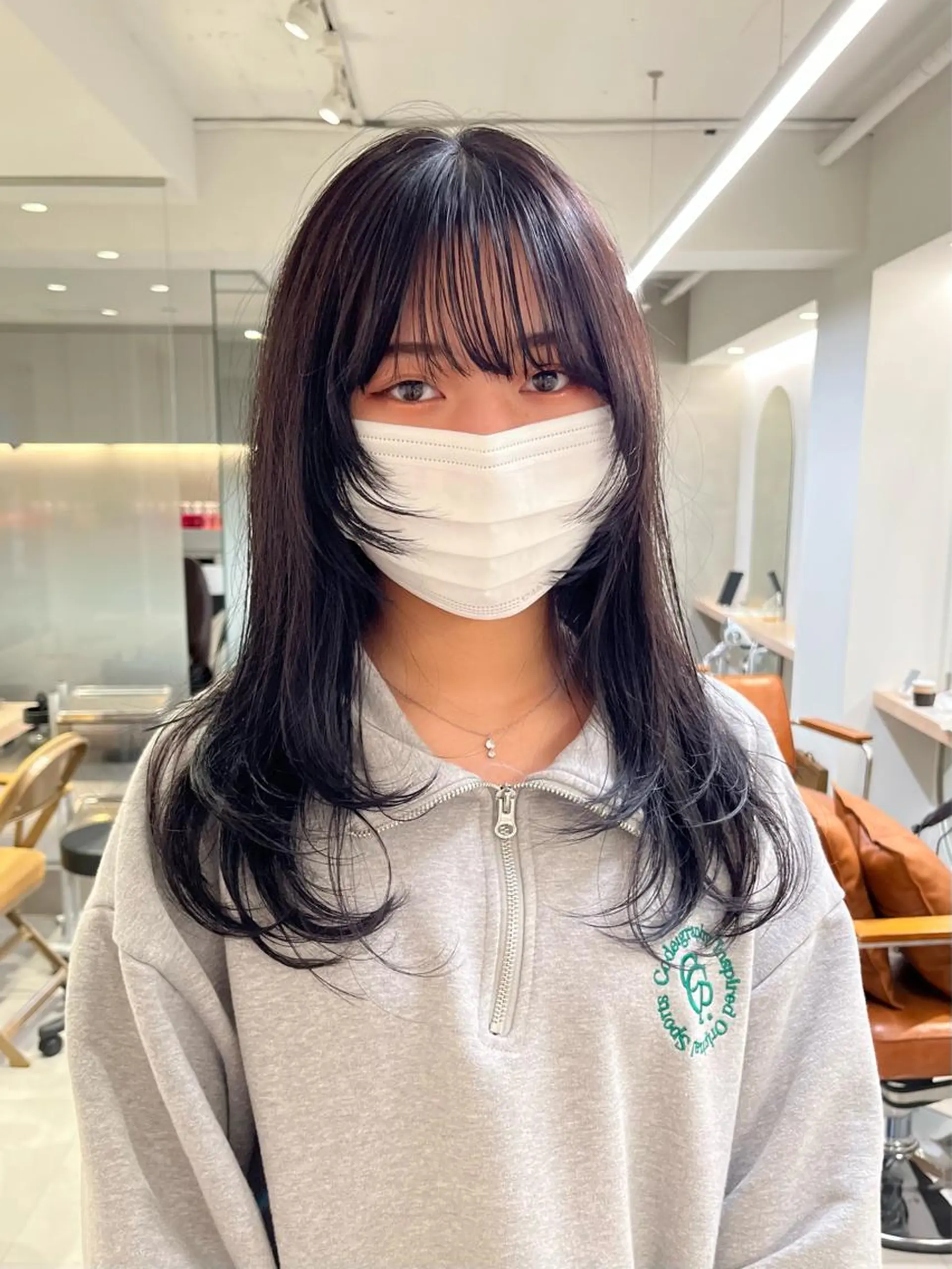 ロング カラー ラベンダーカラー ウルフカット お洒落パーマ/ボブ ❄️Tomoka❄️のヘアスタイル