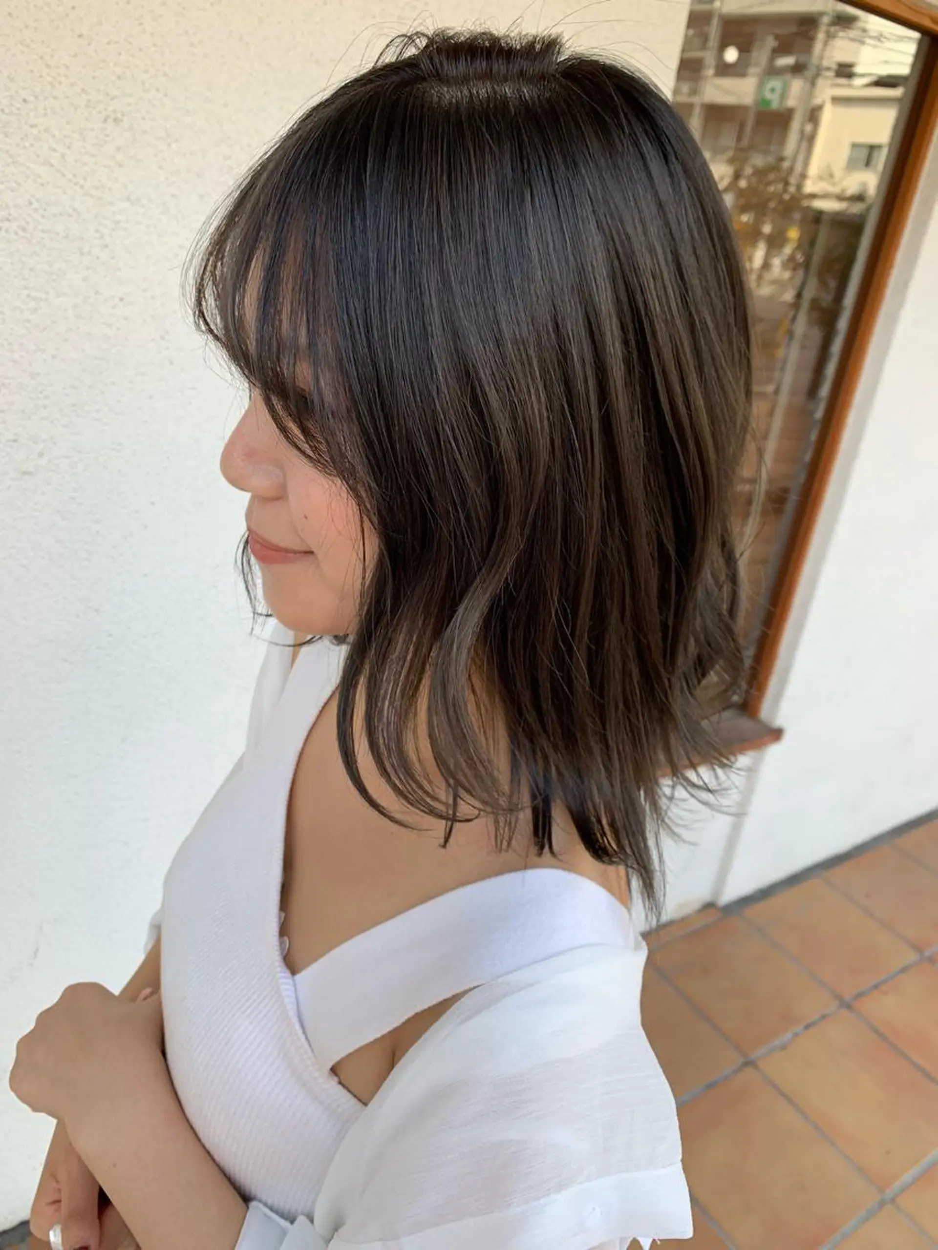 ミディアム カラー パーマ ヘアアレンジ メンズ キッズ マツエク・マツパ メンズブリーチ アッシュ ベージュカラー ブリーチ 田中 裕士のヘアスタイル