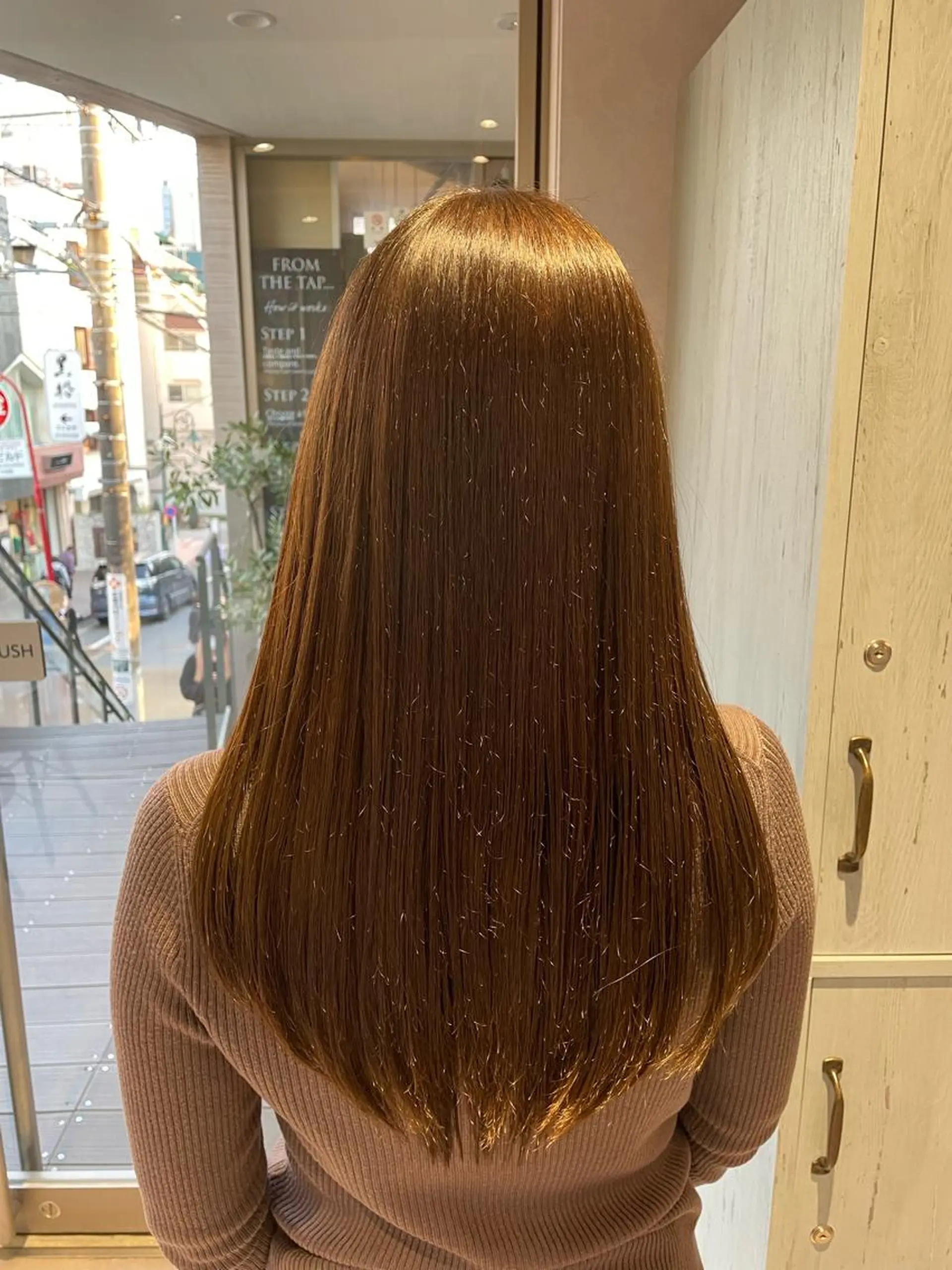 ロング カラー バレイヤージュ ベージュカラー ブロンド デザインカラー グラデーションカラー カット トリートメント 韓国風/オシャレ /縮毛矯正/滝口琴未のヘアスタイル