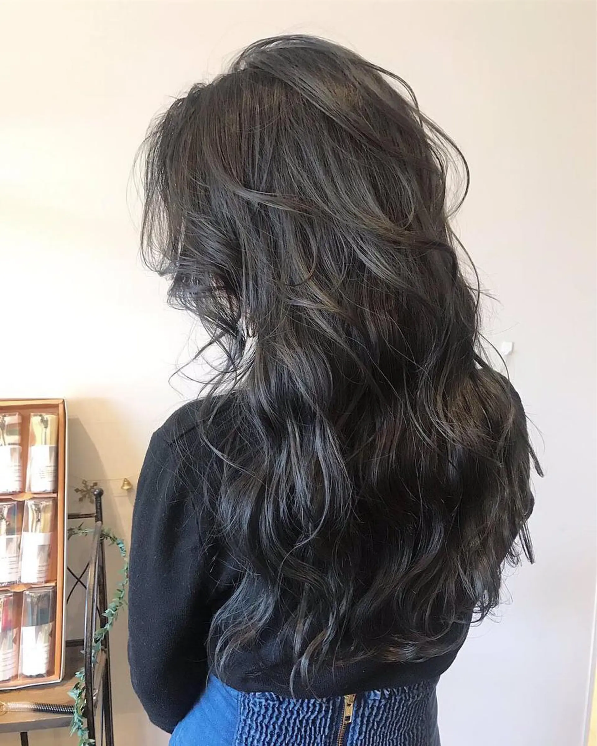 ロング カラー 韓国風・ブリーチなし ・あり後藤 一斗店長のヘアスタイル