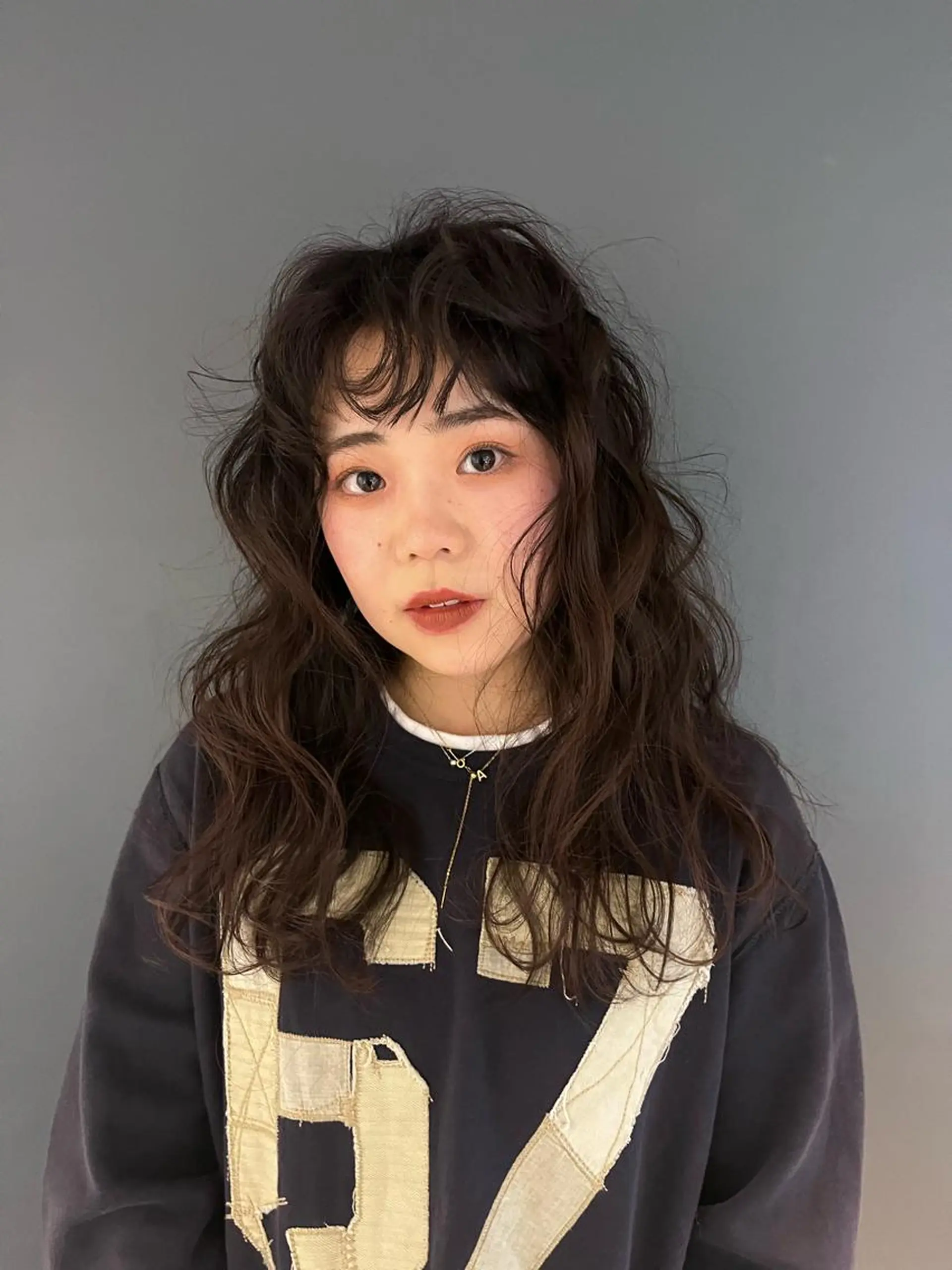 セミロング カラー ヘアアレンジ メンズ キッズ デザインカラー 原宿/キシタのヘアスタイル