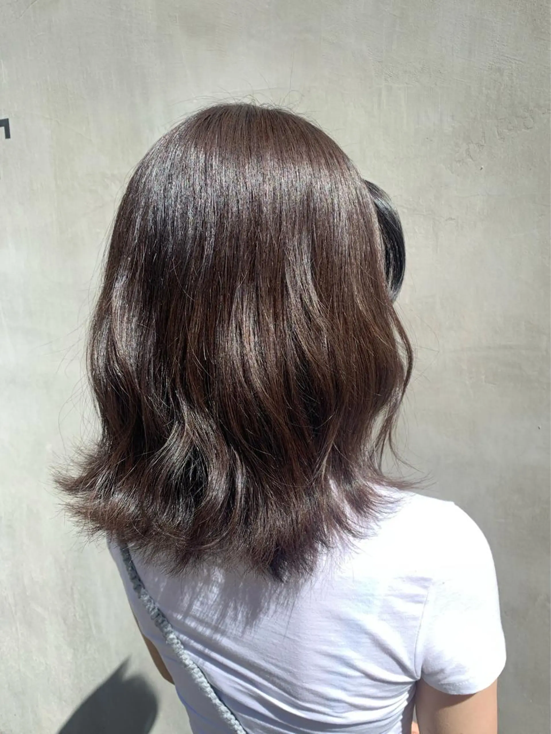 ミディアム カット ヘアカラー 長野 歌穂のヘアスタイル