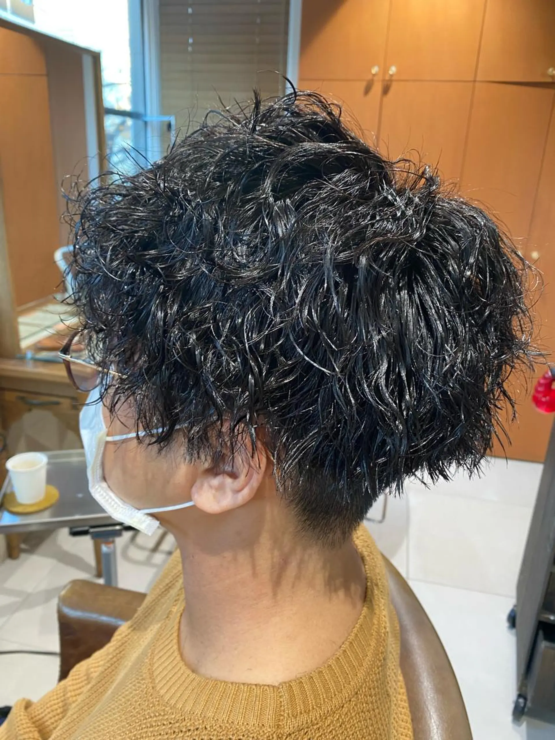 ショート カラー パーマ ヘアアレンジ メンズ カット パーマ メンズパーマの巨匠 鈴木純のヘアスタイル