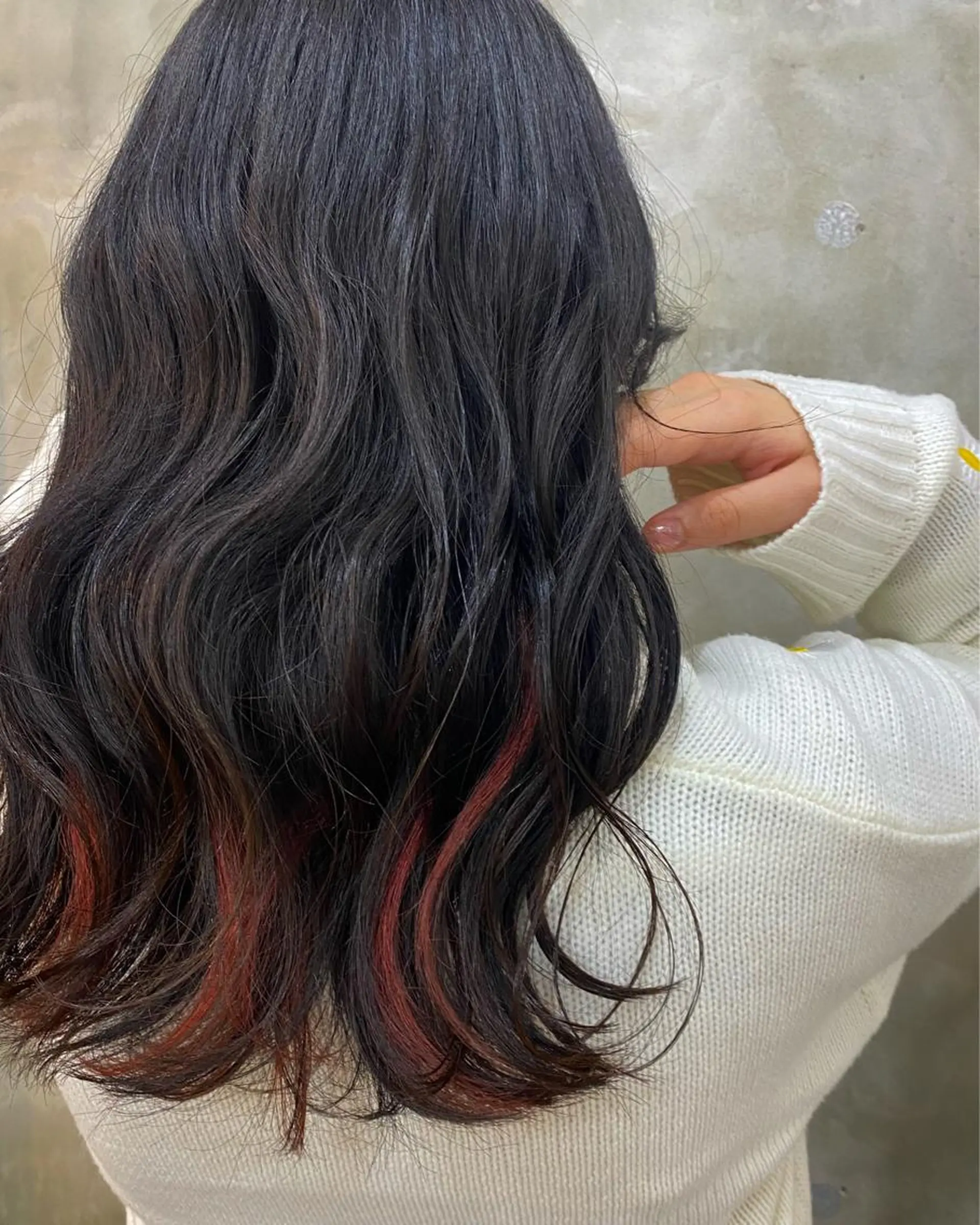 ロング カラー ヘアアレンジ ブリーチ インナーカラー 志賀 あずみのヘアスタイル