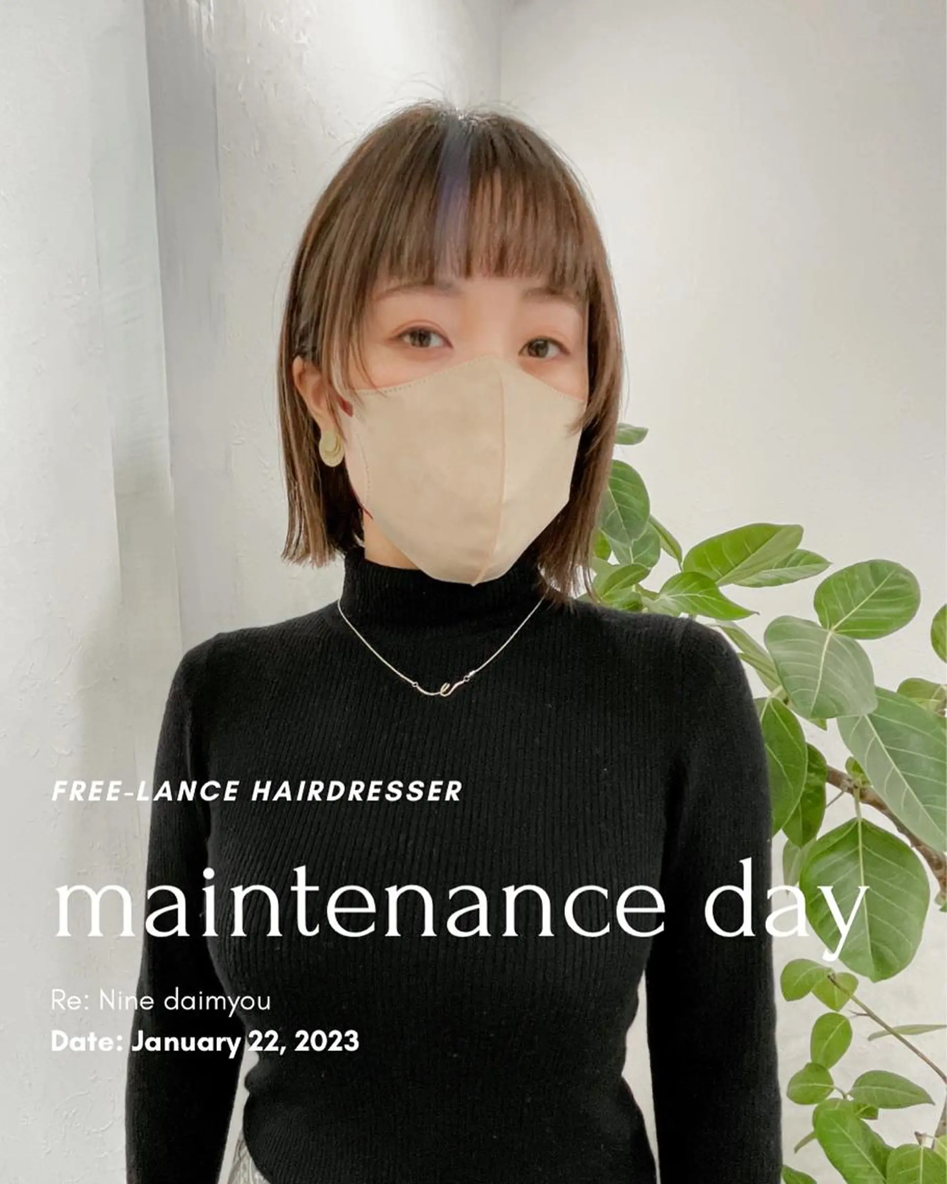 ミディアム カラー gotoday天神所属・緒方リエ 時短ショート・ボブのヘアスタイル