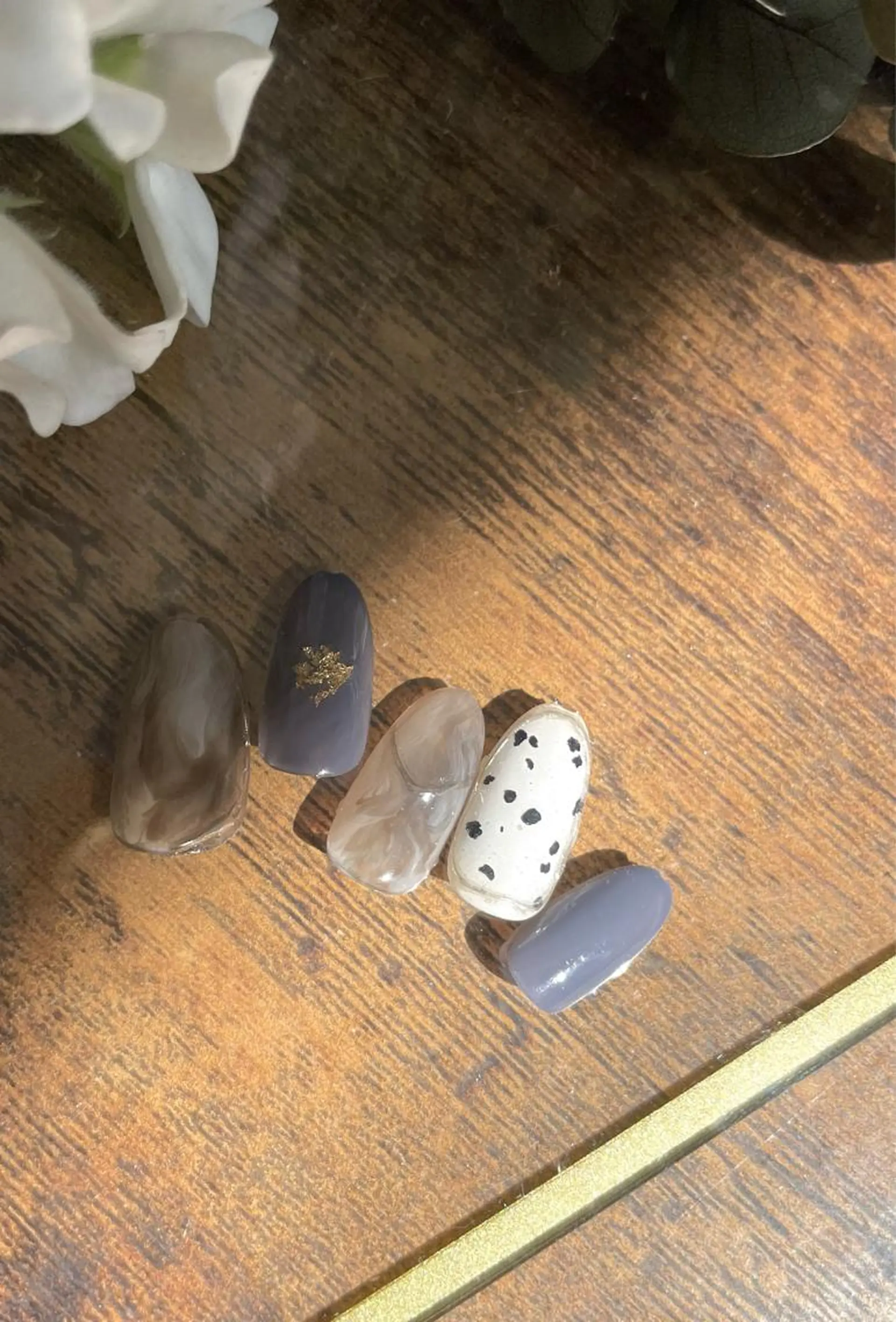 ネイル ミラーネイル ハンドネイル le_rire _nailのネイルデザイン