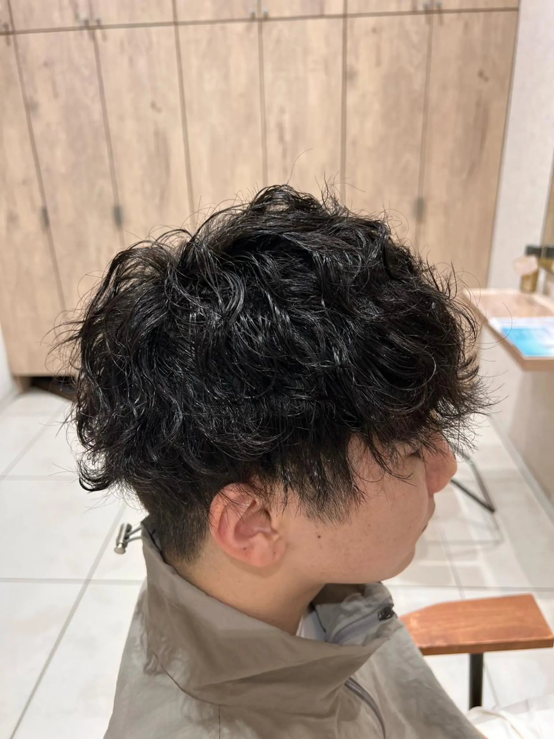 メンズ メンズパーマ 波巻きパーマ メンズ特化フェザー パーマ🚗タケシのヘアスタイル