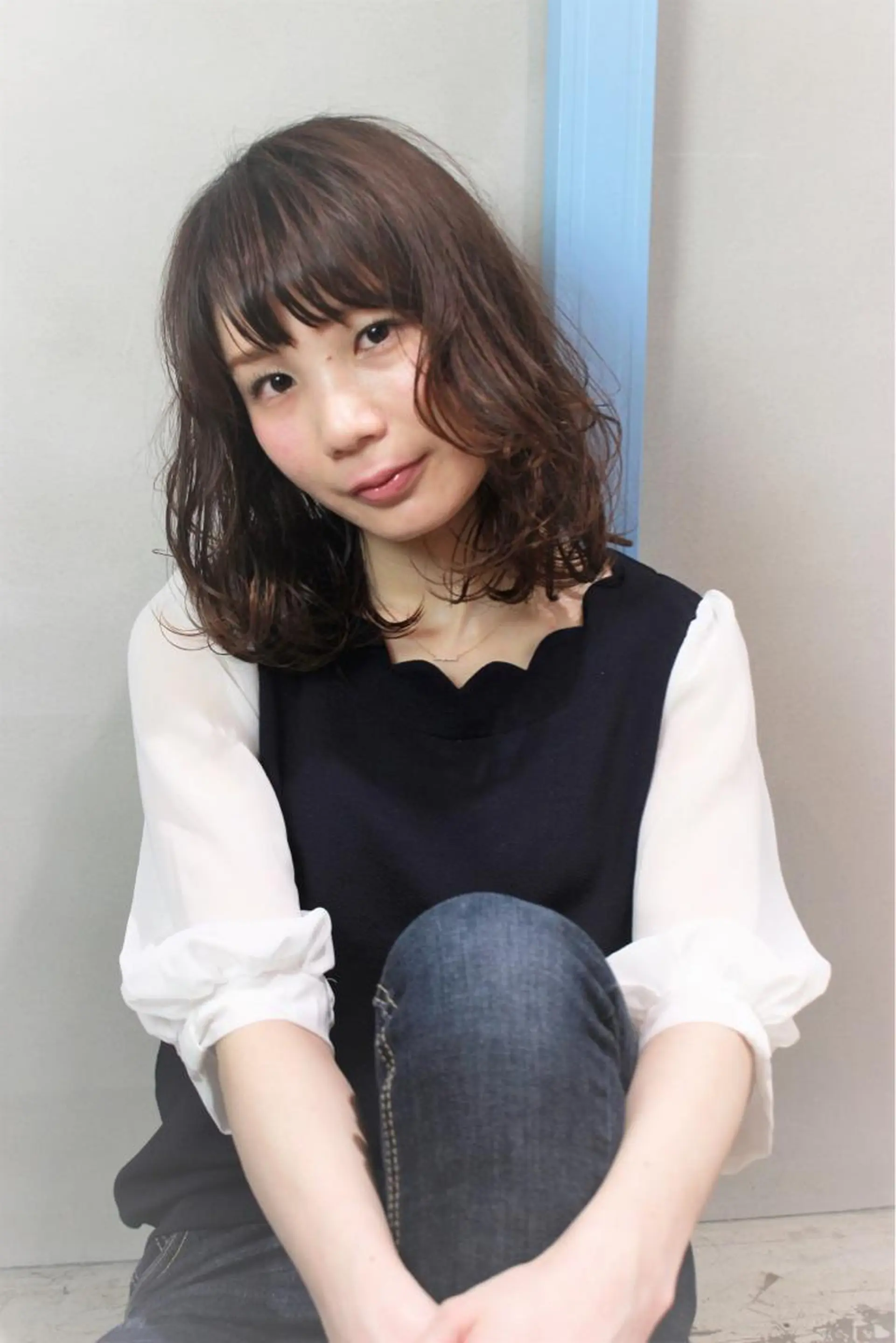 ミディアム カット トリートメント 所渉/韓国レイヤー /ウルフカットのヘアスタイル