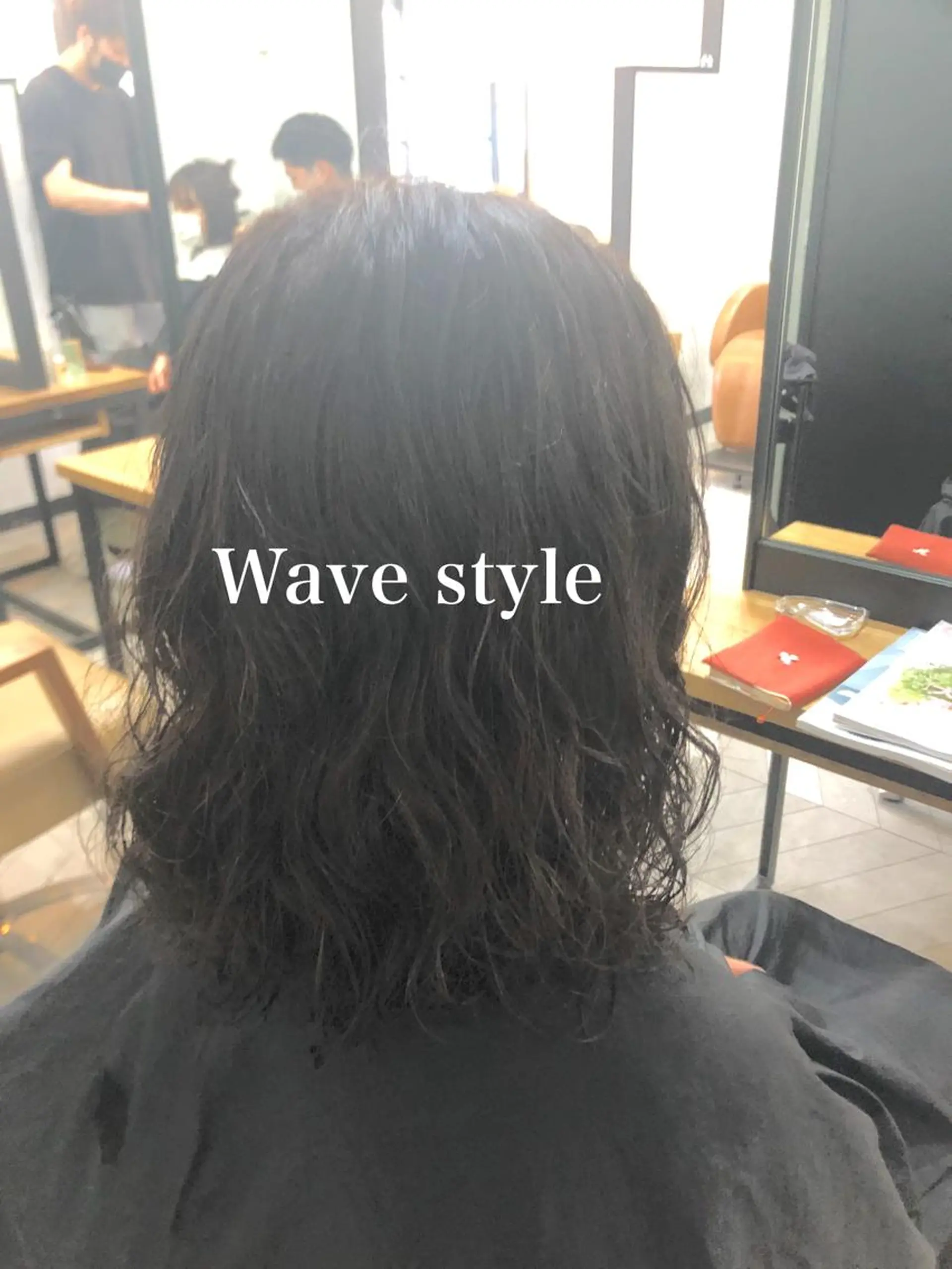 ミディアム カラー パーマ カット ヘアカラー パーマ トリートメント 和田 真弥のヘアスタイル