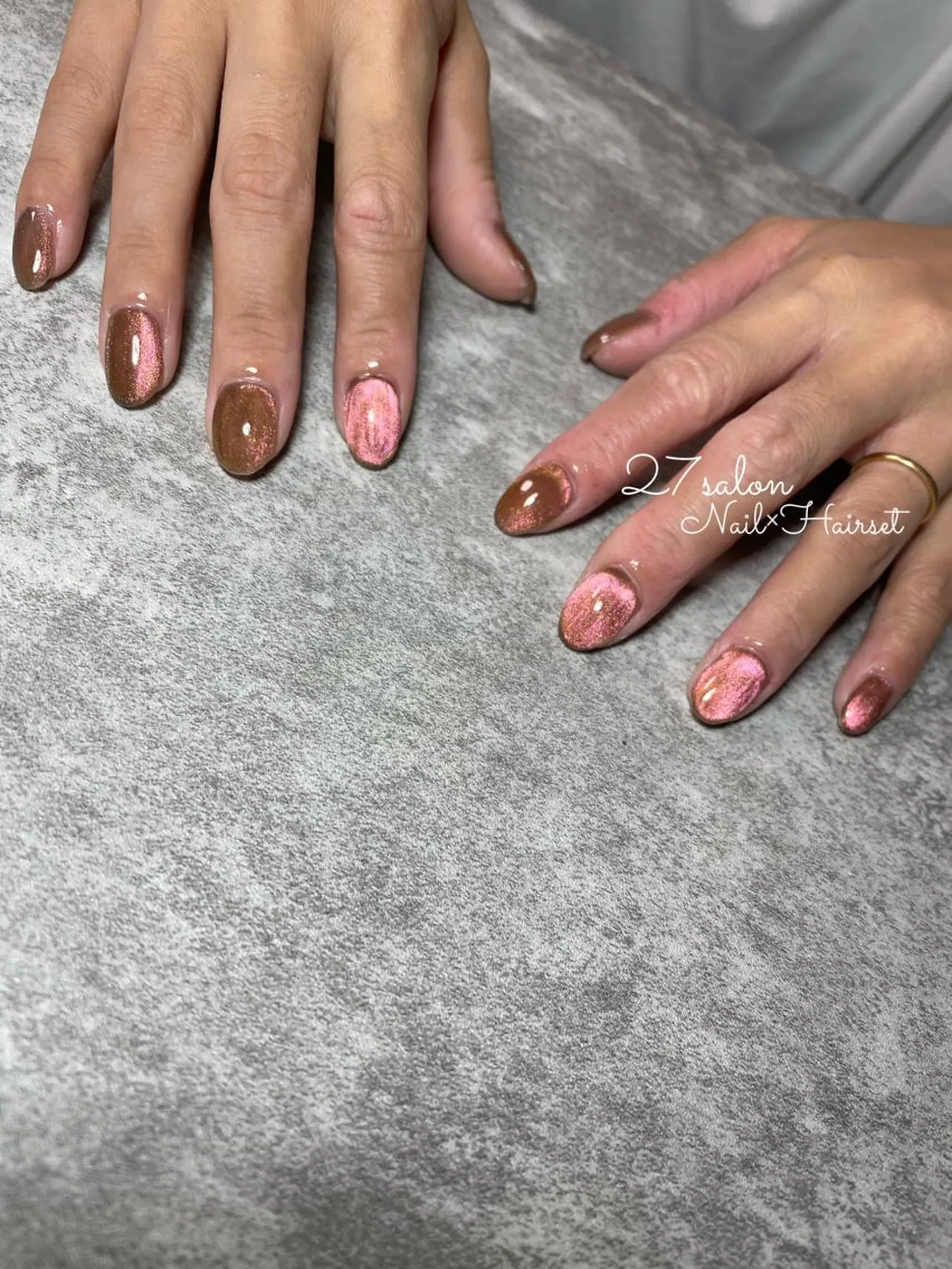 ネイル マグネットネイル 27salon yuinaのネイルデザイン