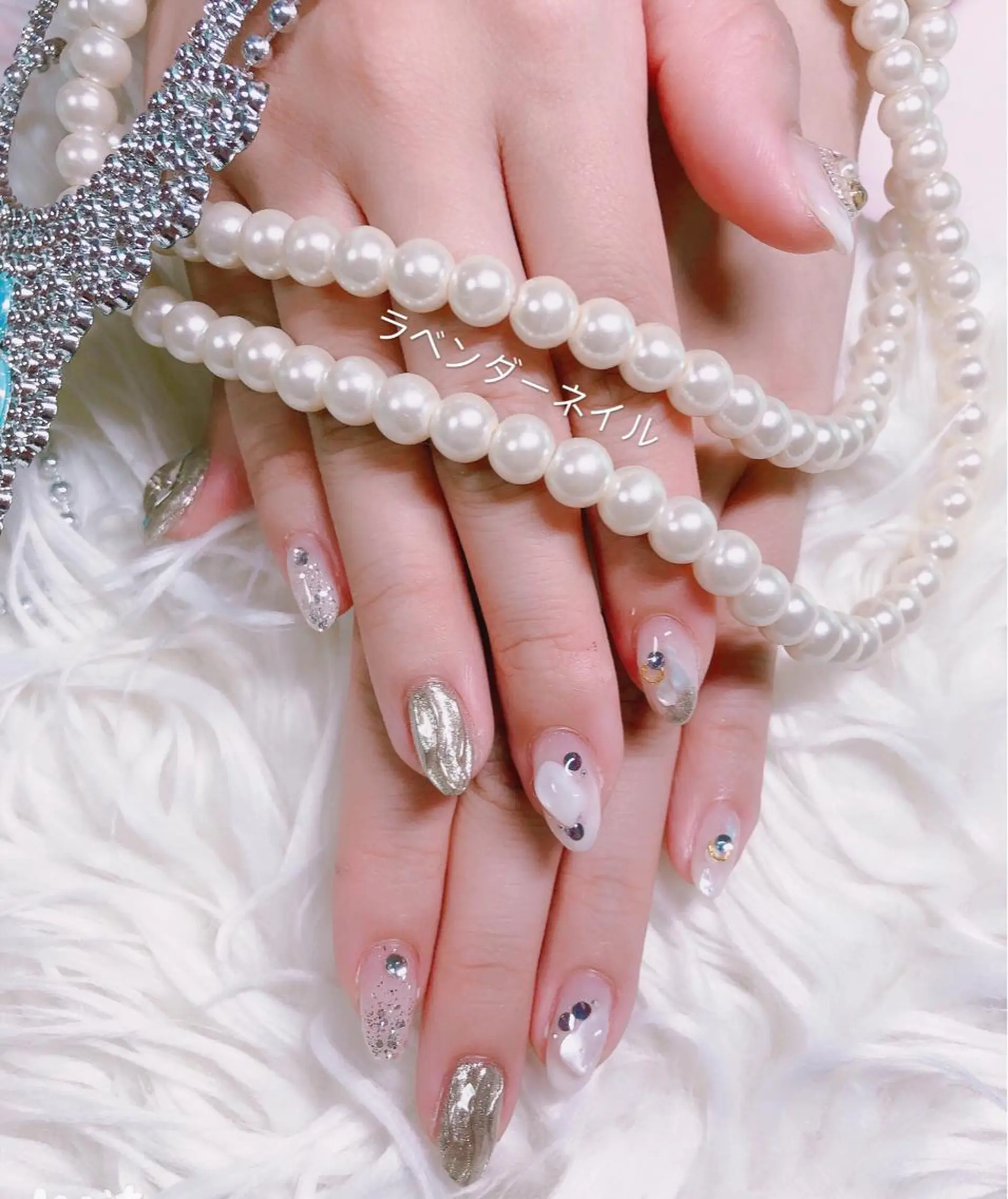 ネイル ラベンダー💖日暮里 ルル💖ネイルのネイルデザイン