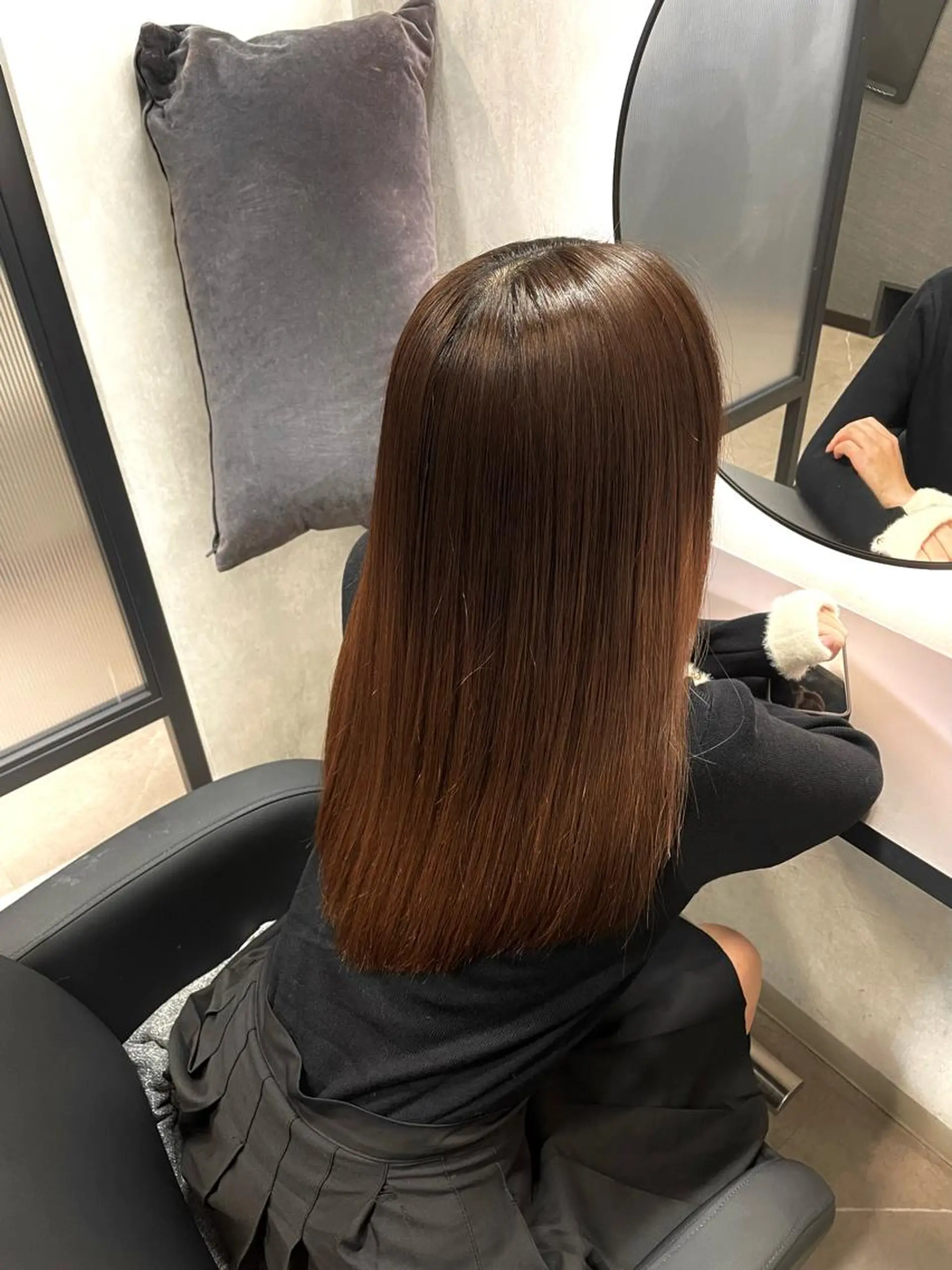 ロング 縮毛矯正/髪質改善 韓国風/MIKIYAのヘアスタイル