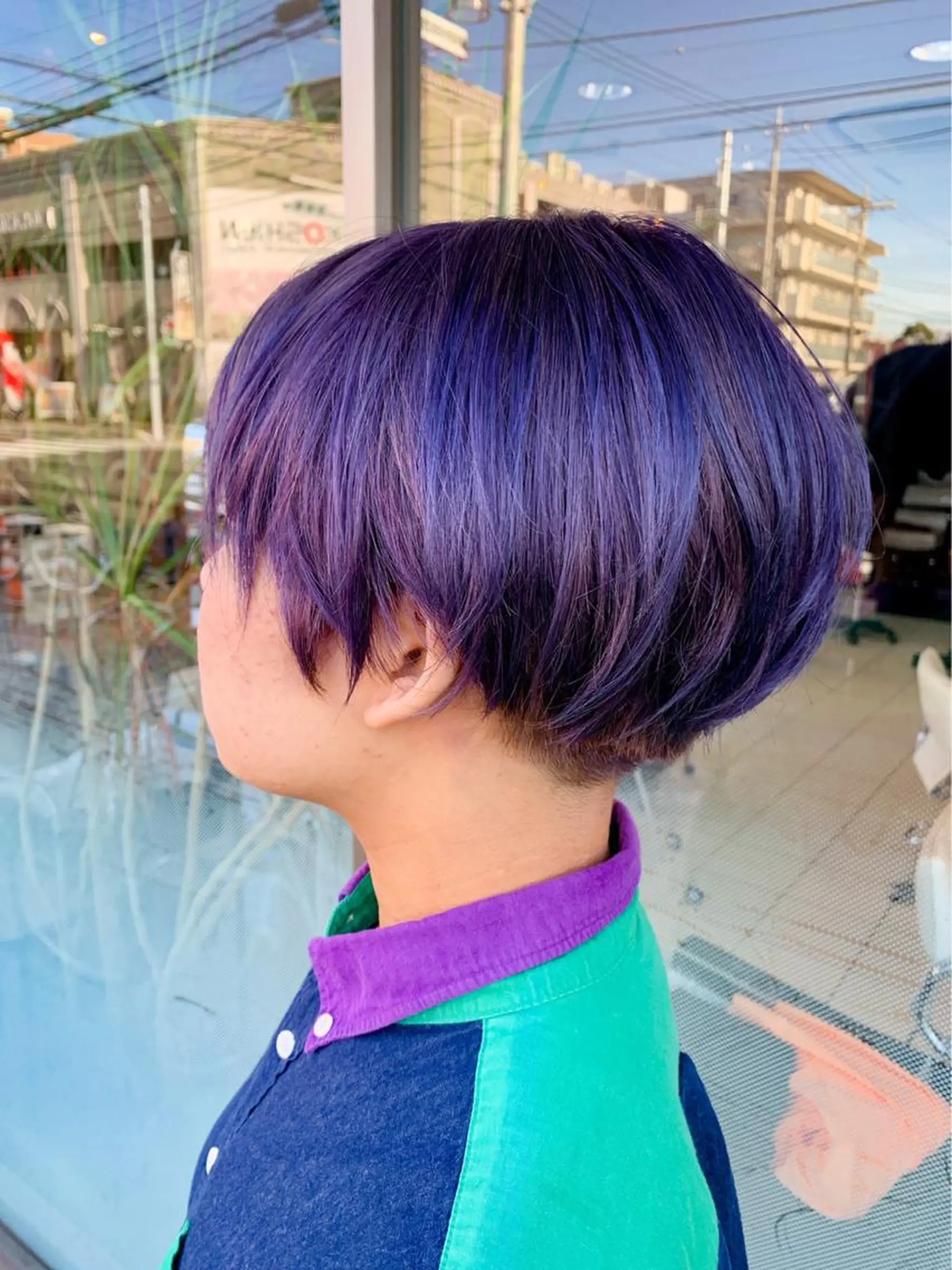 ショート カラー 脱白髪染め美容師 竹内涼乃のヘアスタイル