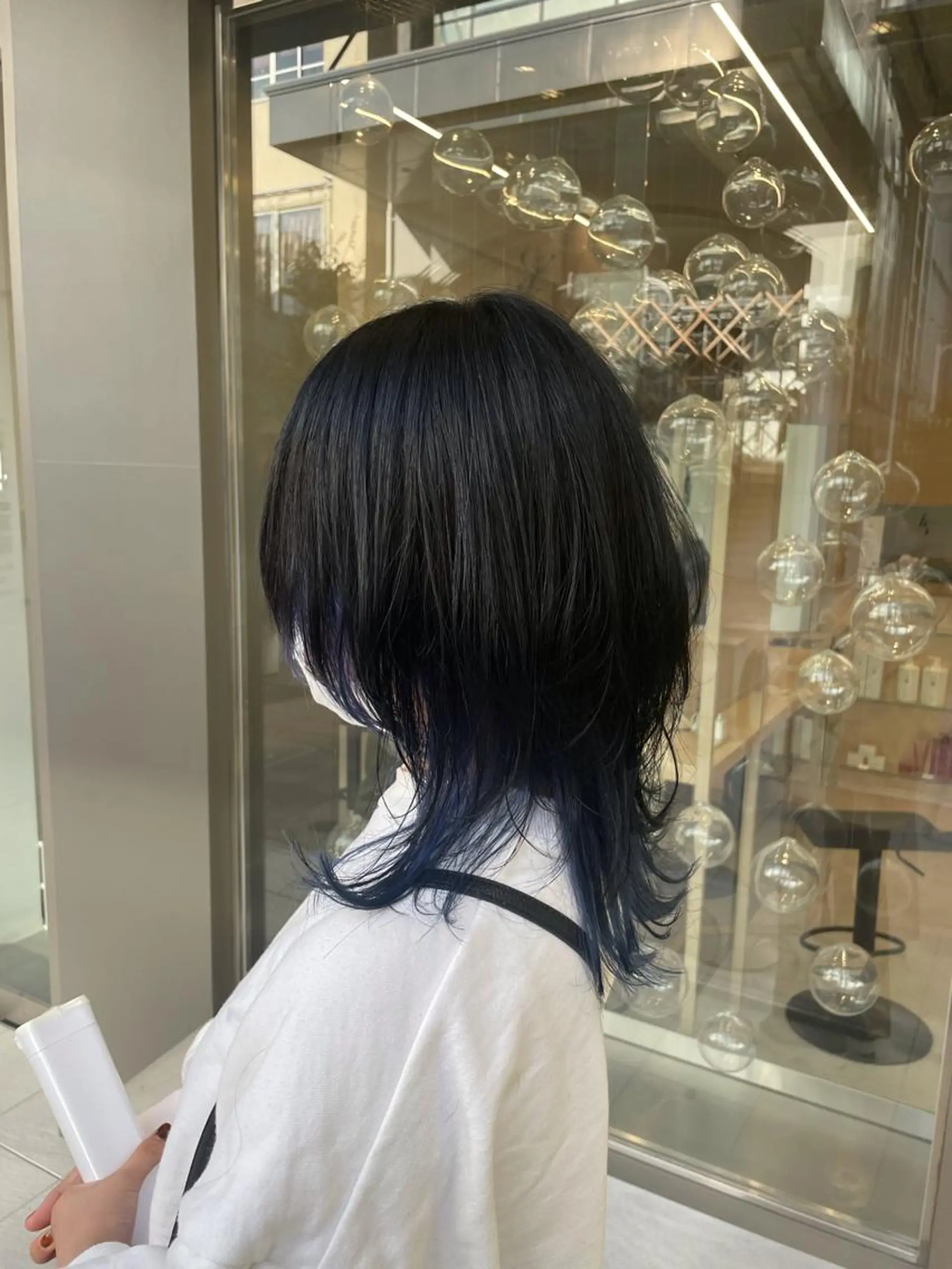 ミディアム カラー パーマ ヘアアレンジ 山下 とよかのヘアスタイル