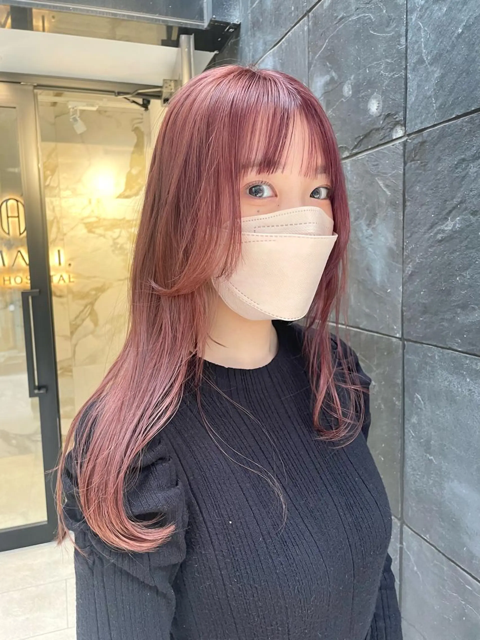 ロング カラー ピンクカラー HIBIKI/原宿 ハッシュカット🪄のヘアスタイル