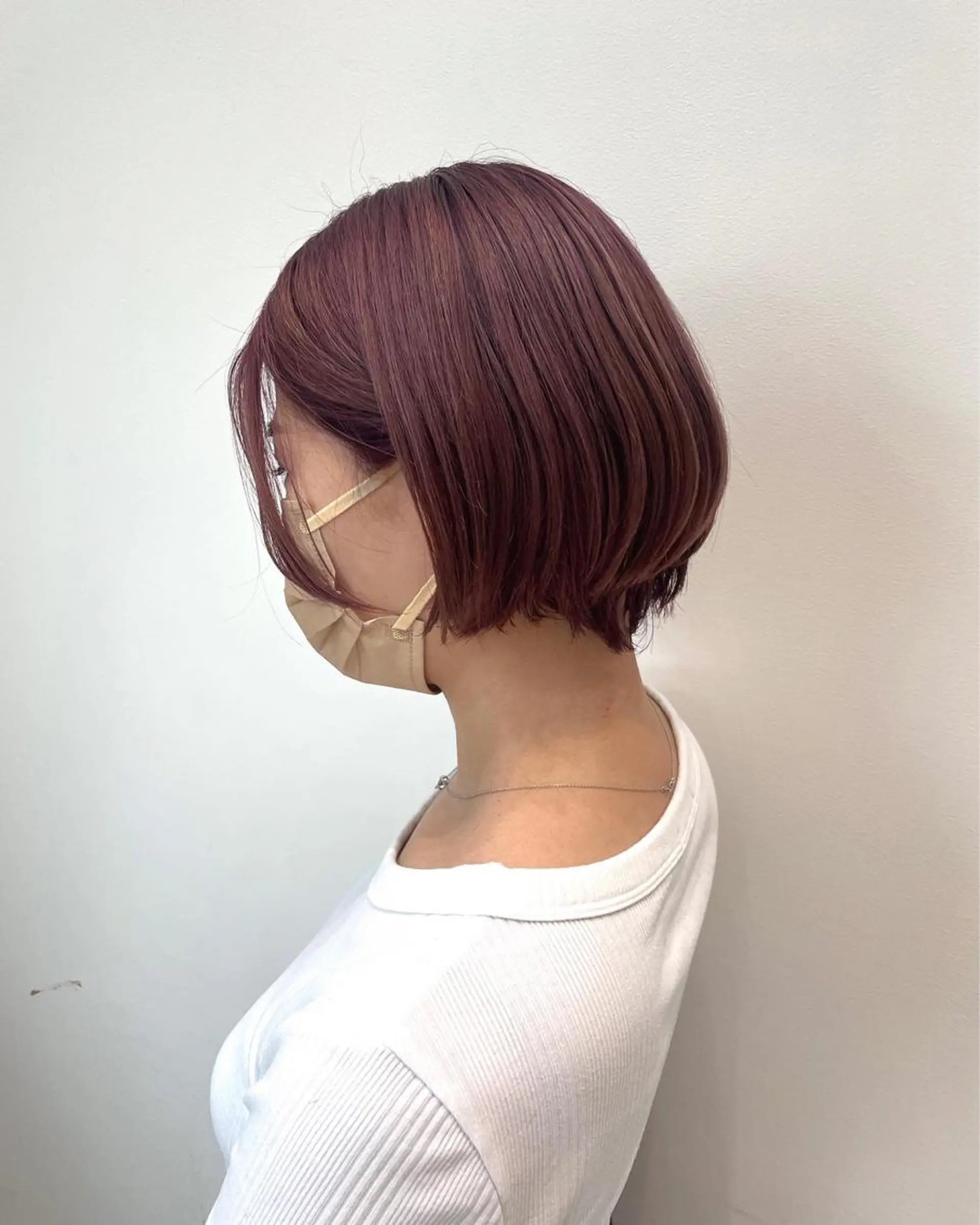 カラー ベージュカラー ブリーチ ピンクカラー ピンクベージュ 河野いずみ レイヤー/ボブ 🤍のヘアスタイル