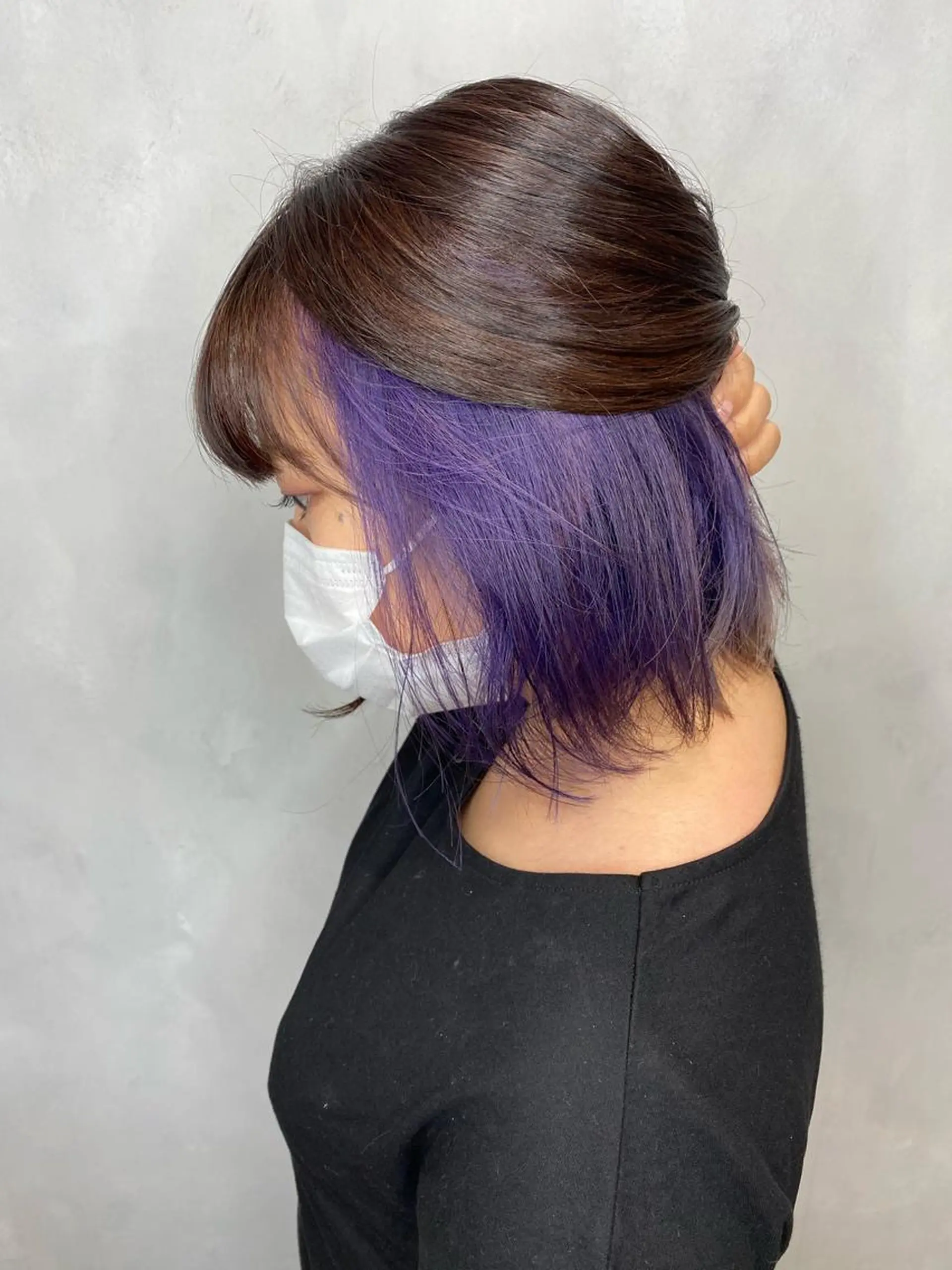ミディアム カラー 吹田 駿 髪質改善縮毛矯正のヘアスタイル