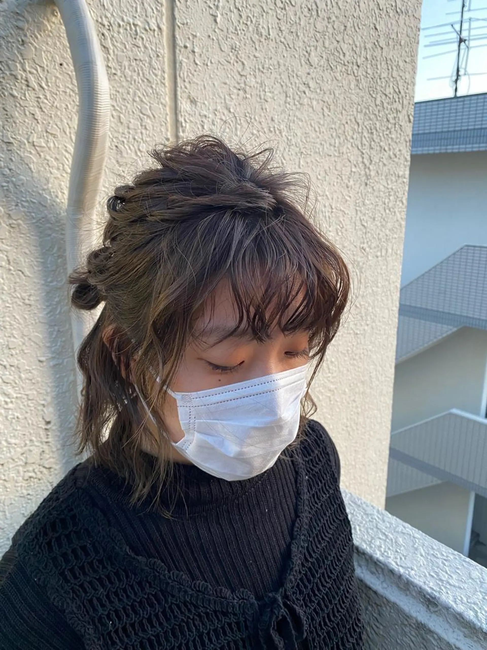 ショート ヘアアレンジ バレイヤージュ/ヘア アレンジ/shionのヘアスタイル