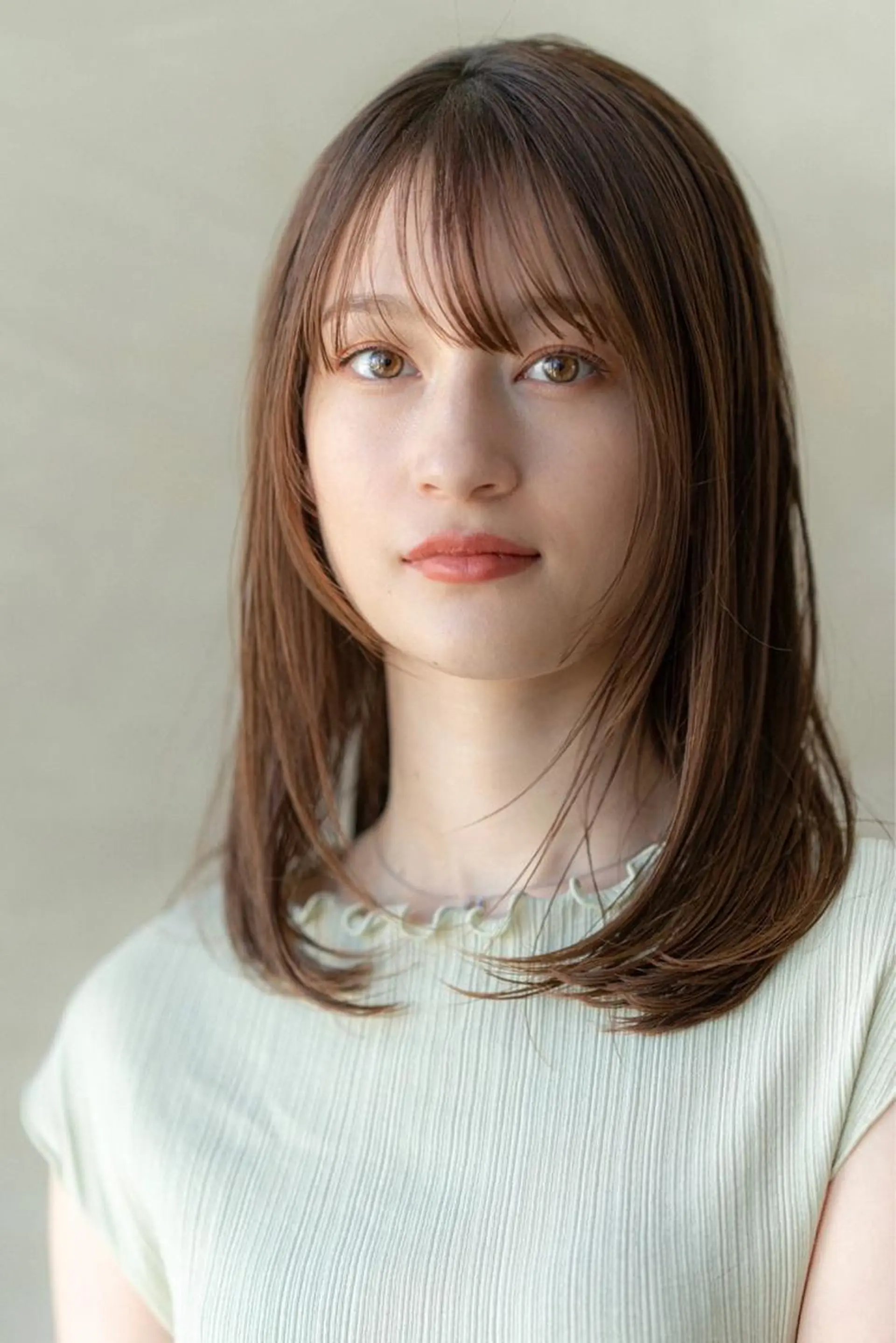 ミディアム カラー カット ヘアカラー トリートメント 🉐レイヤー/塩見 弘樹🉐渋谷のヘアスタイル