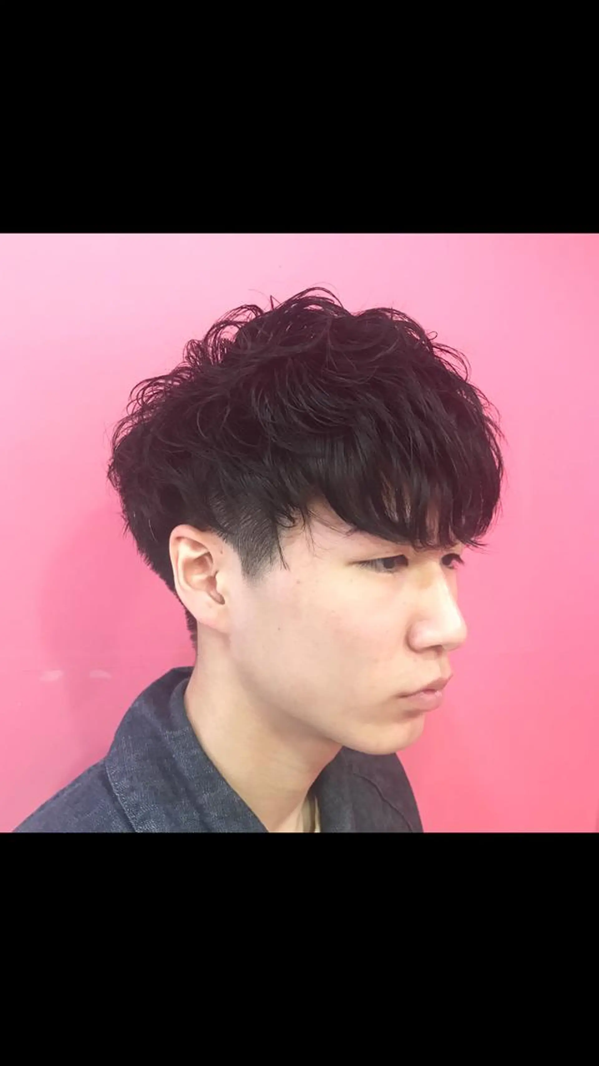 ショート パーマ メンズ メンズパーマ くせ毛 ニュアンスパーマ カット Vir by browのヘアスタイル