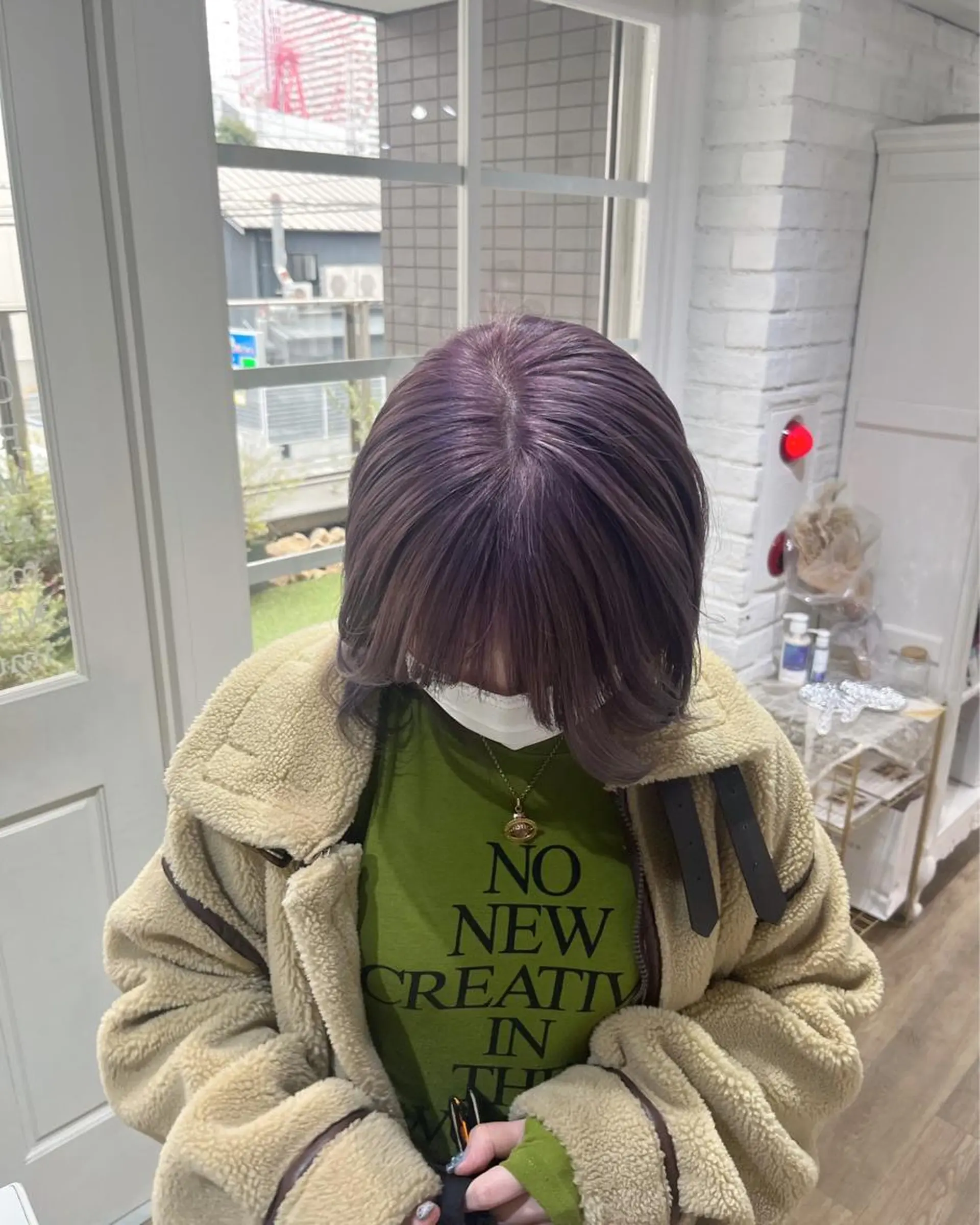 ミディアム カラー マツエク・マツパ ヘアカラー トリートメント 𝗺𝗶𝗸𝘂♡ 似合わせ🎀のヘアスタイル