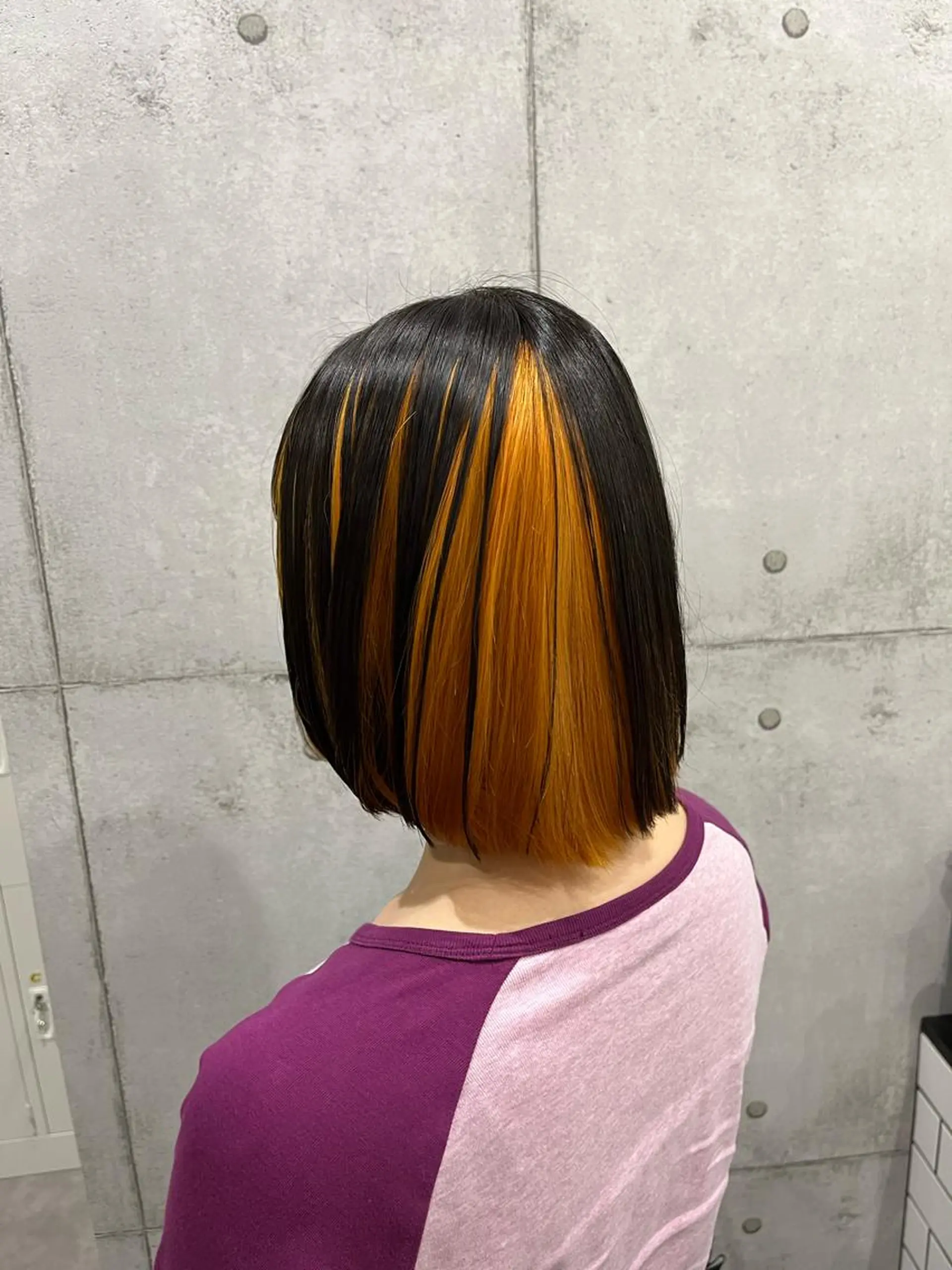 ショート カラー ヘアカラー トリートメント ヘアセット newi赤羽 HINATAのヘアスタイル