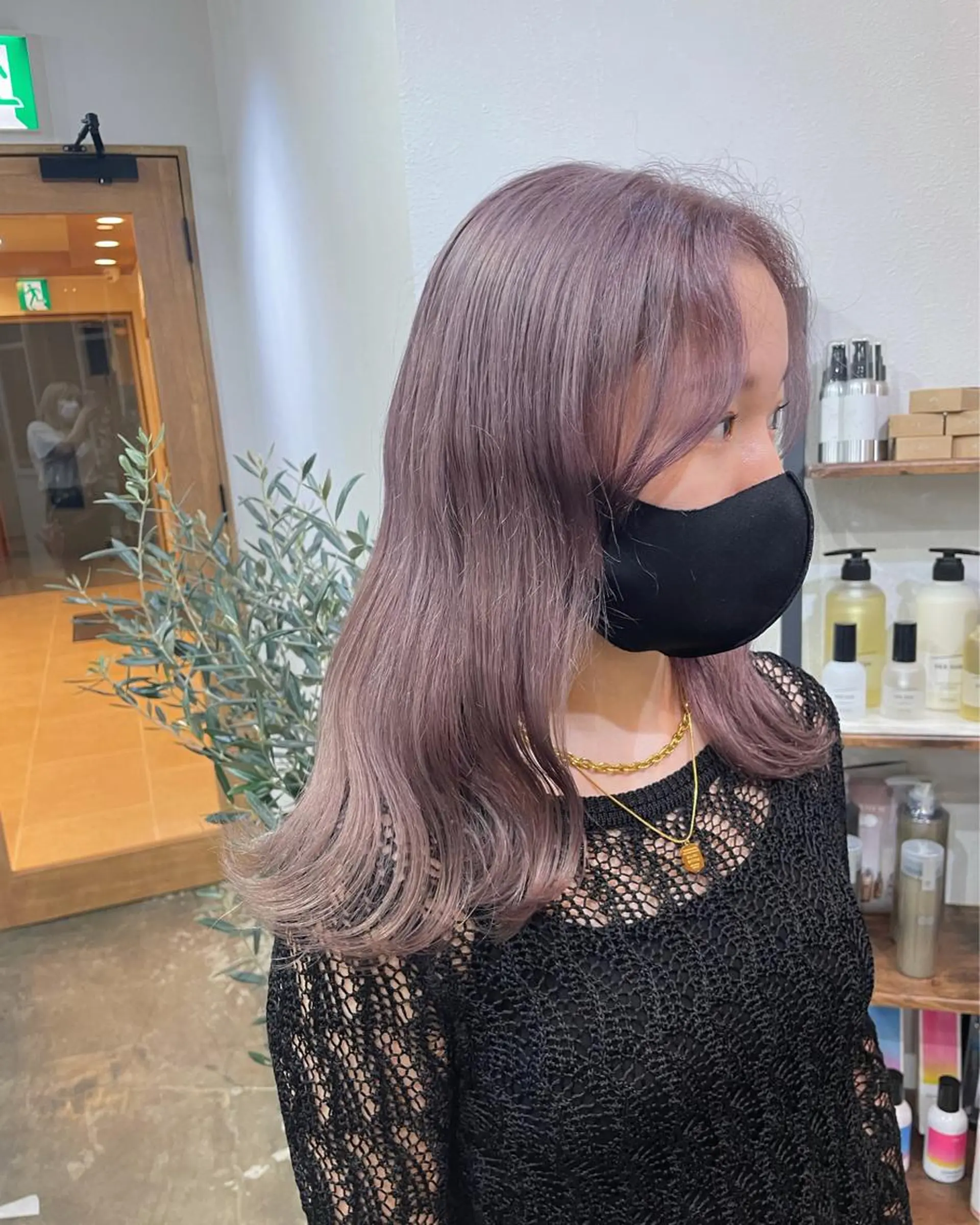 セミロング カラーモデル募集 吉原佳穂💗のヘアスタイル