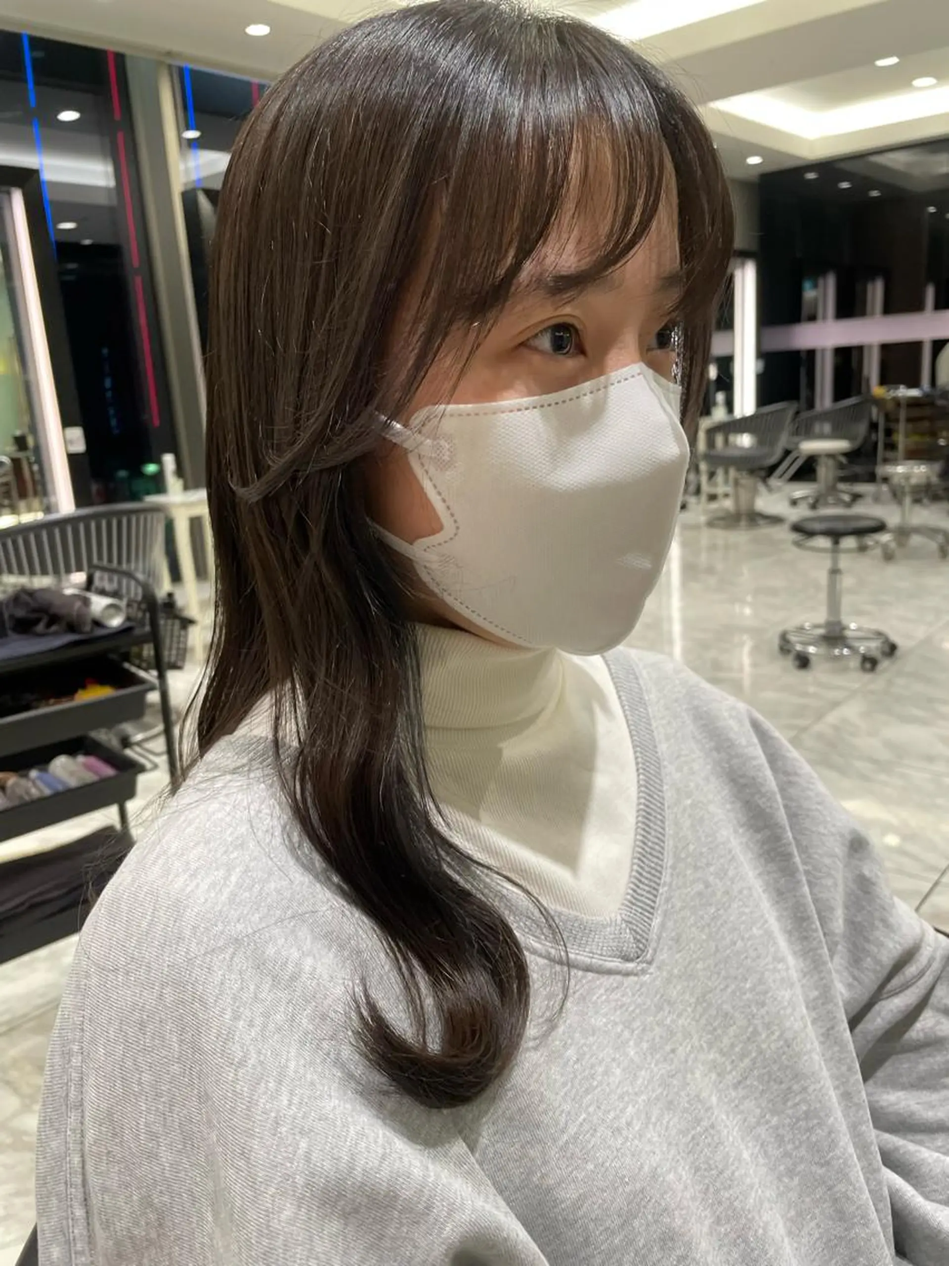 ロング 韓国風パーマ/ヘア セット/店長みづきのヘアスタイル