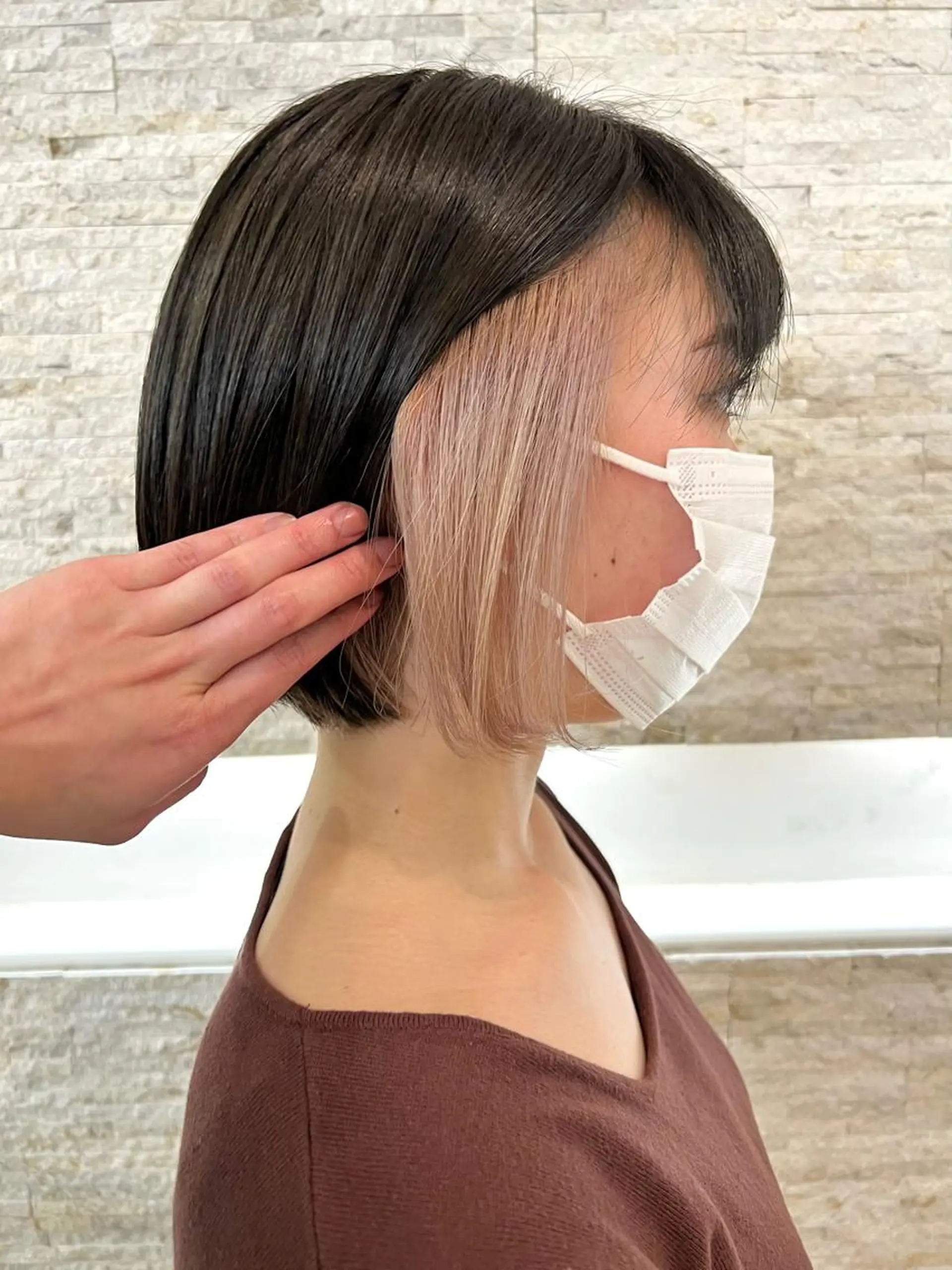 ショート カラー ヘアアレンジ ブリーチ 🔶似合わせセンター パート/ヤス🔶のヘアスタイル