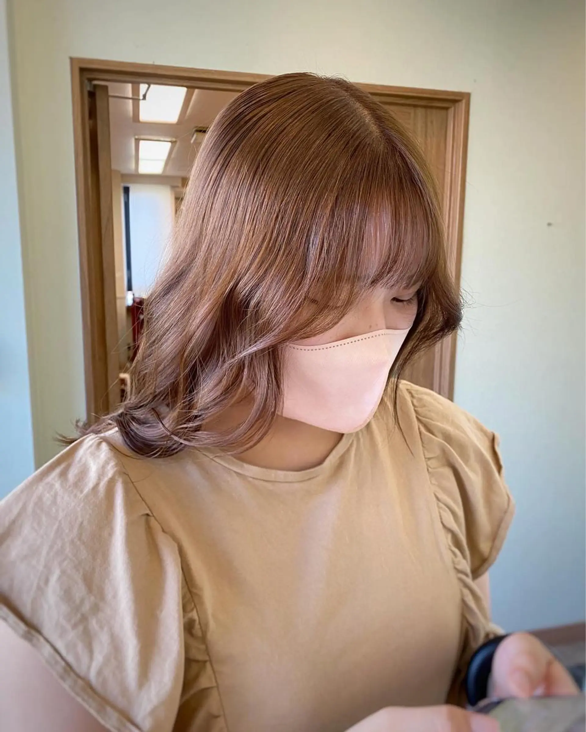 カラー ブラウンカラー ナチュラルブラウン ヘアカラー トリートメント NUMBER 天王寺YUYAのヘアスタイル