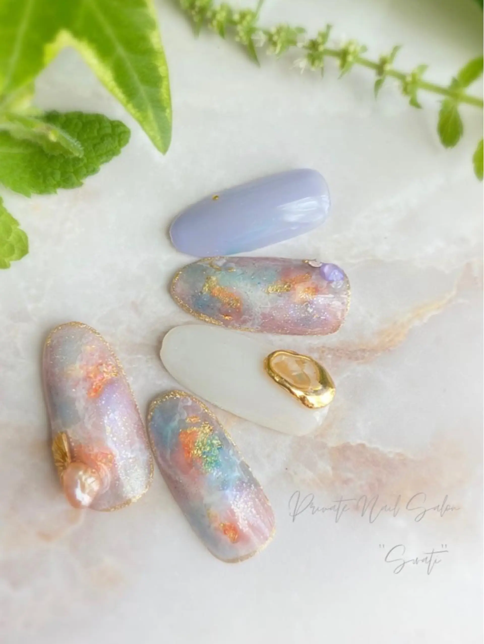 ネイル アートネイル ニュアンスネイル オフィスネイル 夏ネイル yuko （ネイリスト）のネイルデザイン