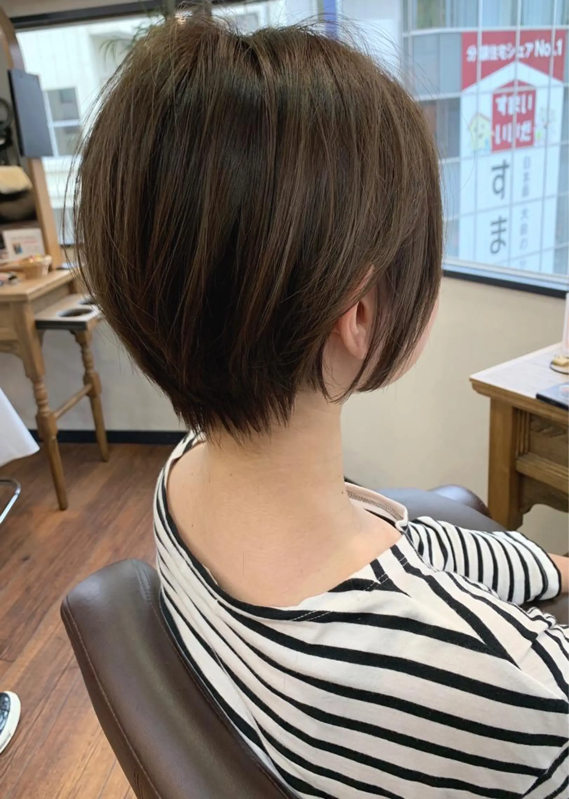 ショート ハイライト ショートヘア 縮毛矯正/ショート/ レイヤー/畑中正敏のヘアスタイル