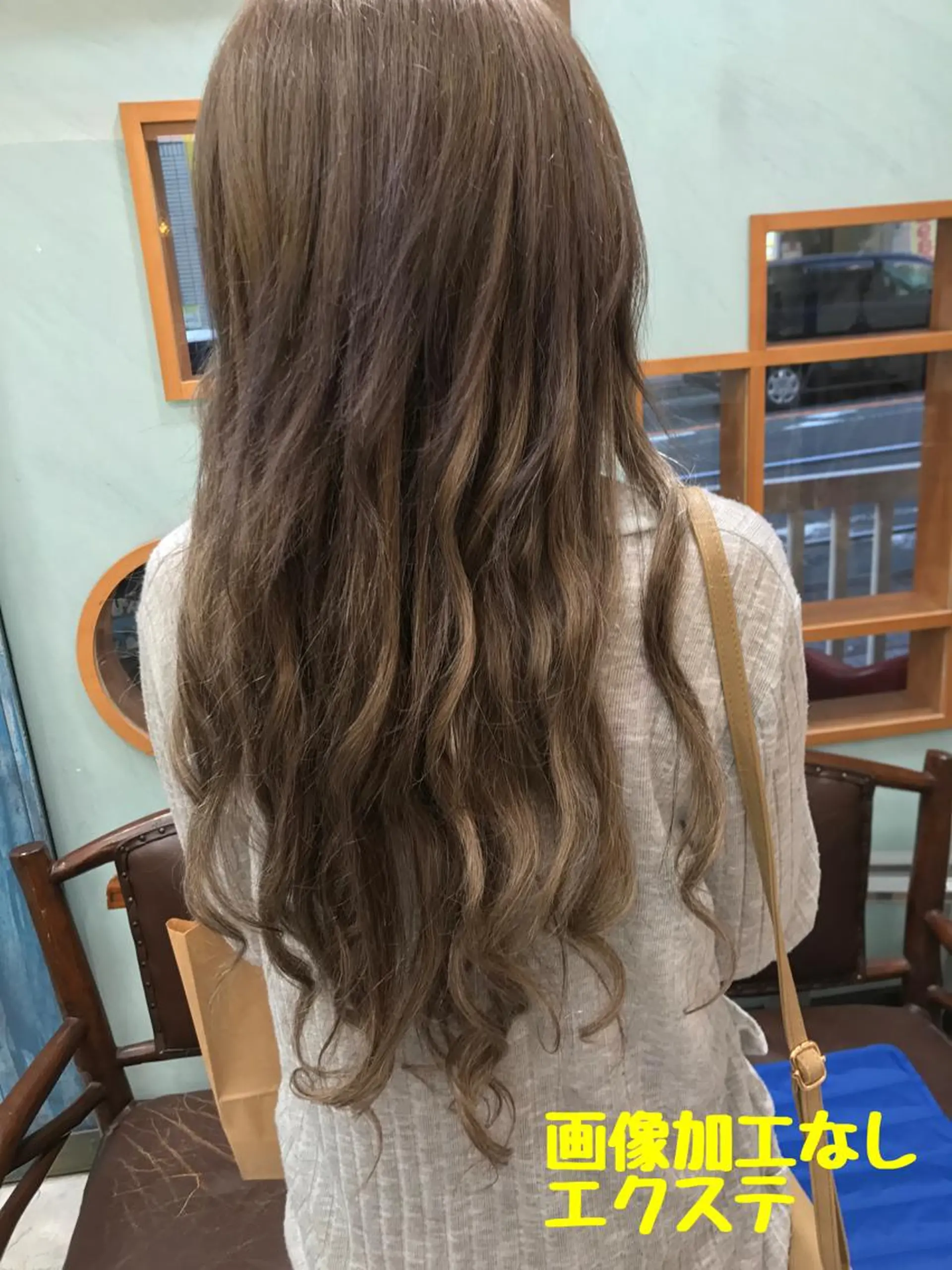 ロング カラー アッシュ ベージュカラー エクステ EMANON横浜所属・平尾 拓也のヘアスタイル