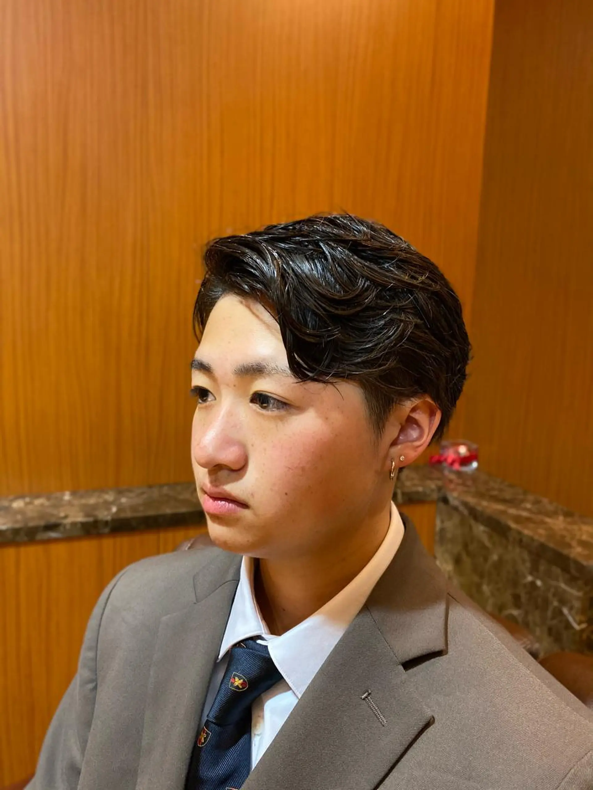 パーマ メンズ たけ しまのヘアスタイル