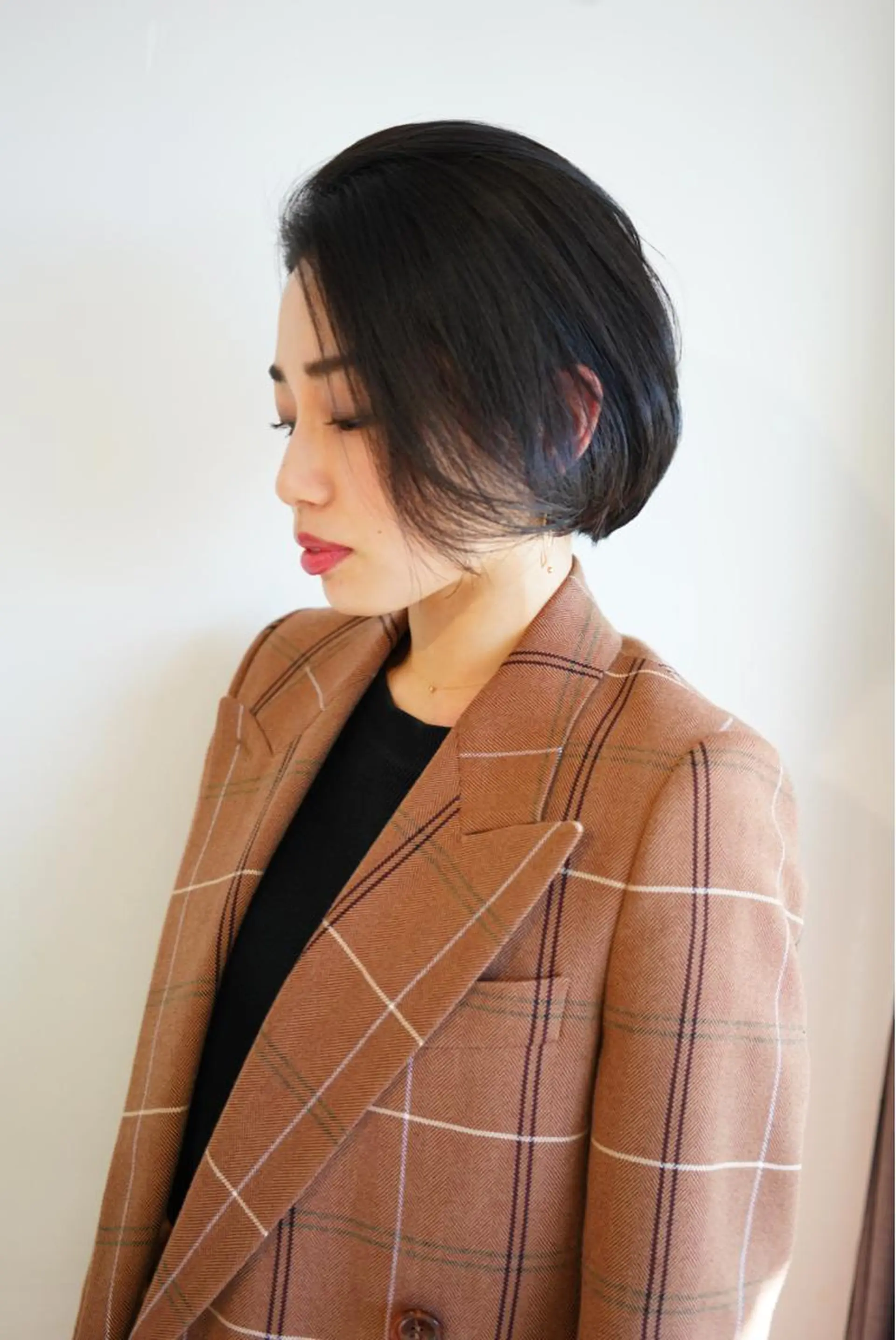 ショート ボブ カット ハイトーン/レイヤー /ケアブリーチ石川治のヘアスタイル