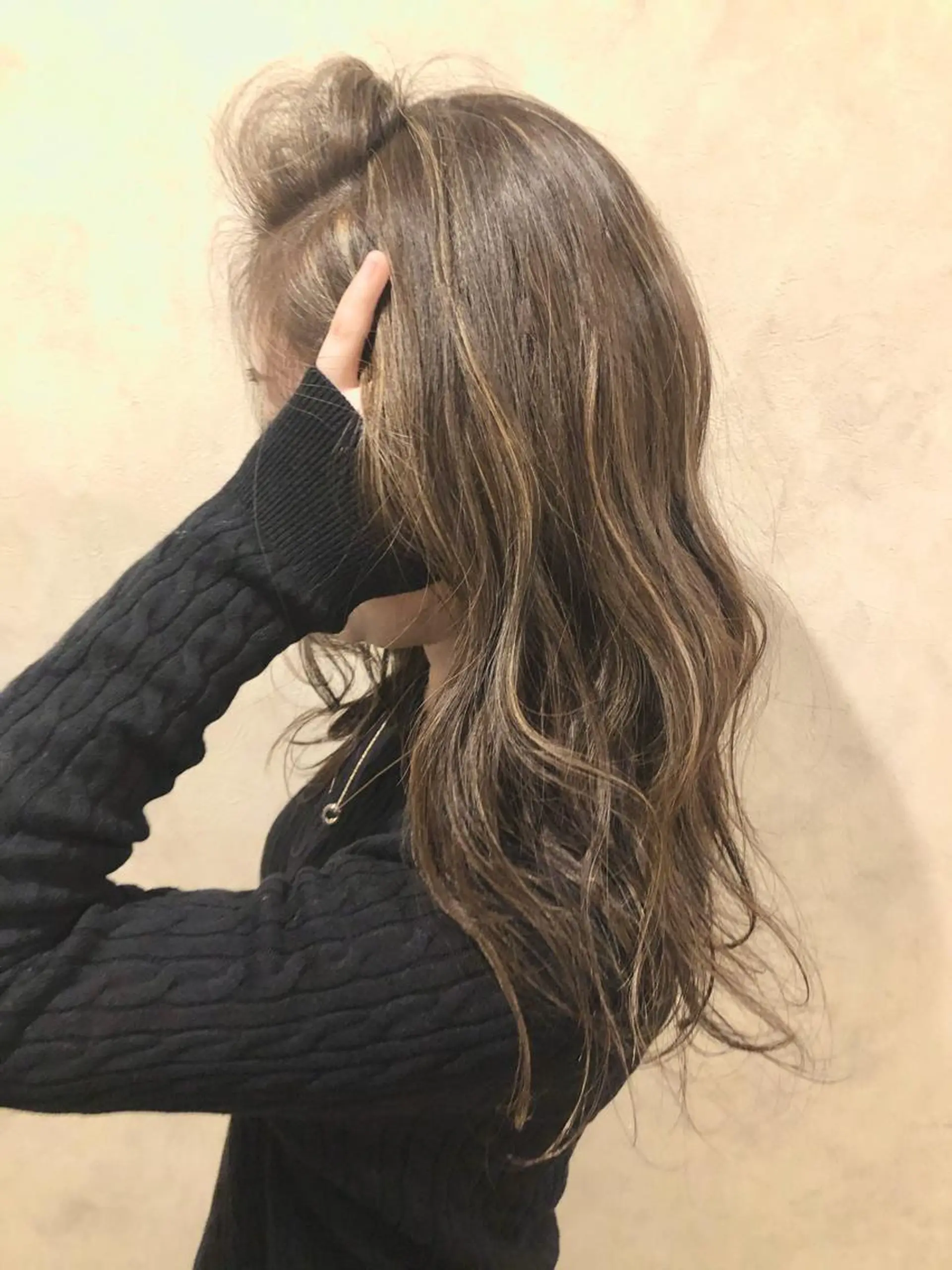 セミロング カラー ハイライトカラー ハイライト 縮毛矯正 トリートメント YURI ✨のヘアスタイル