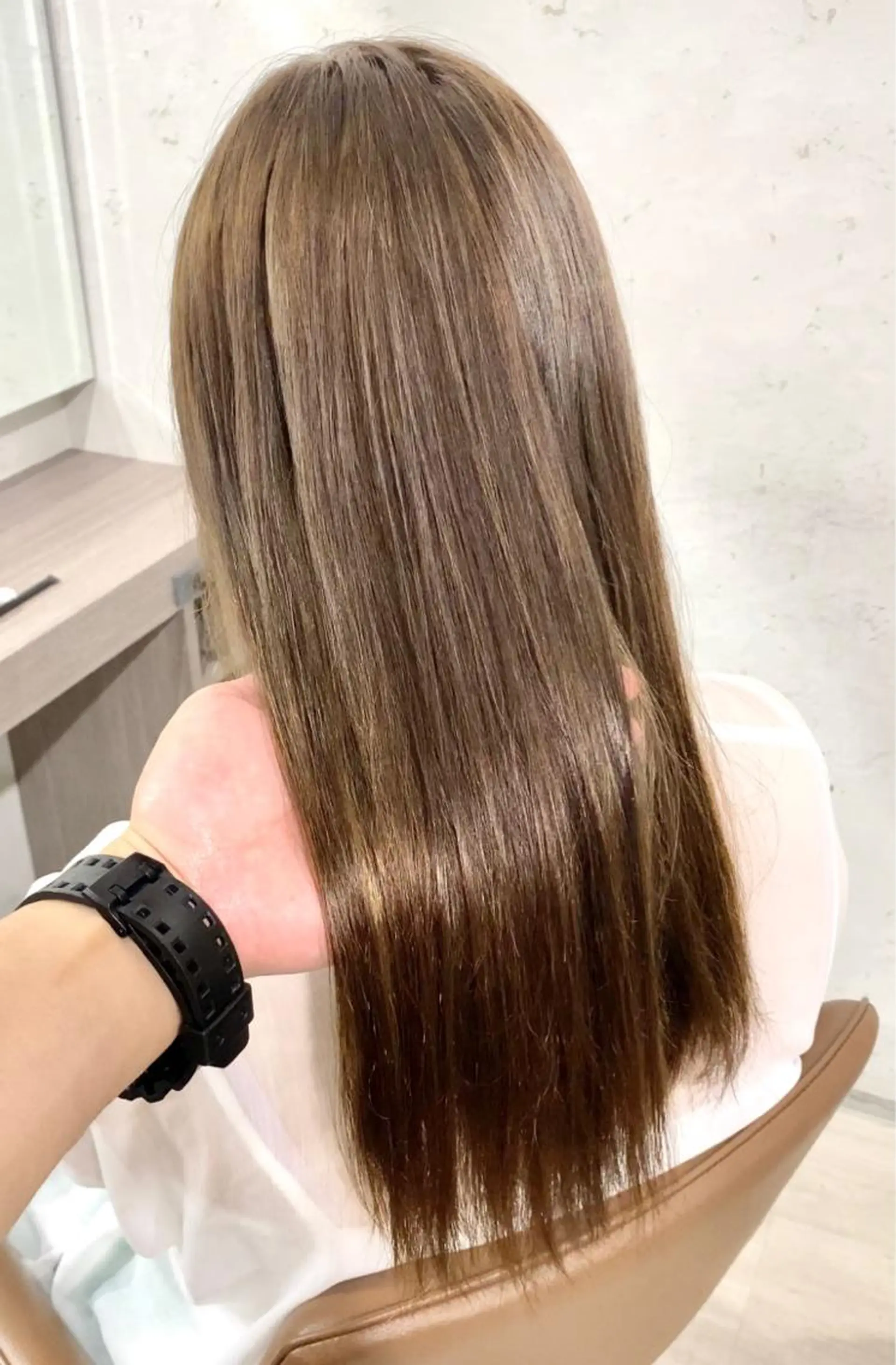セミロング ハイライト 【美髪矯正特化】 ズケヤマのヘアスタイル