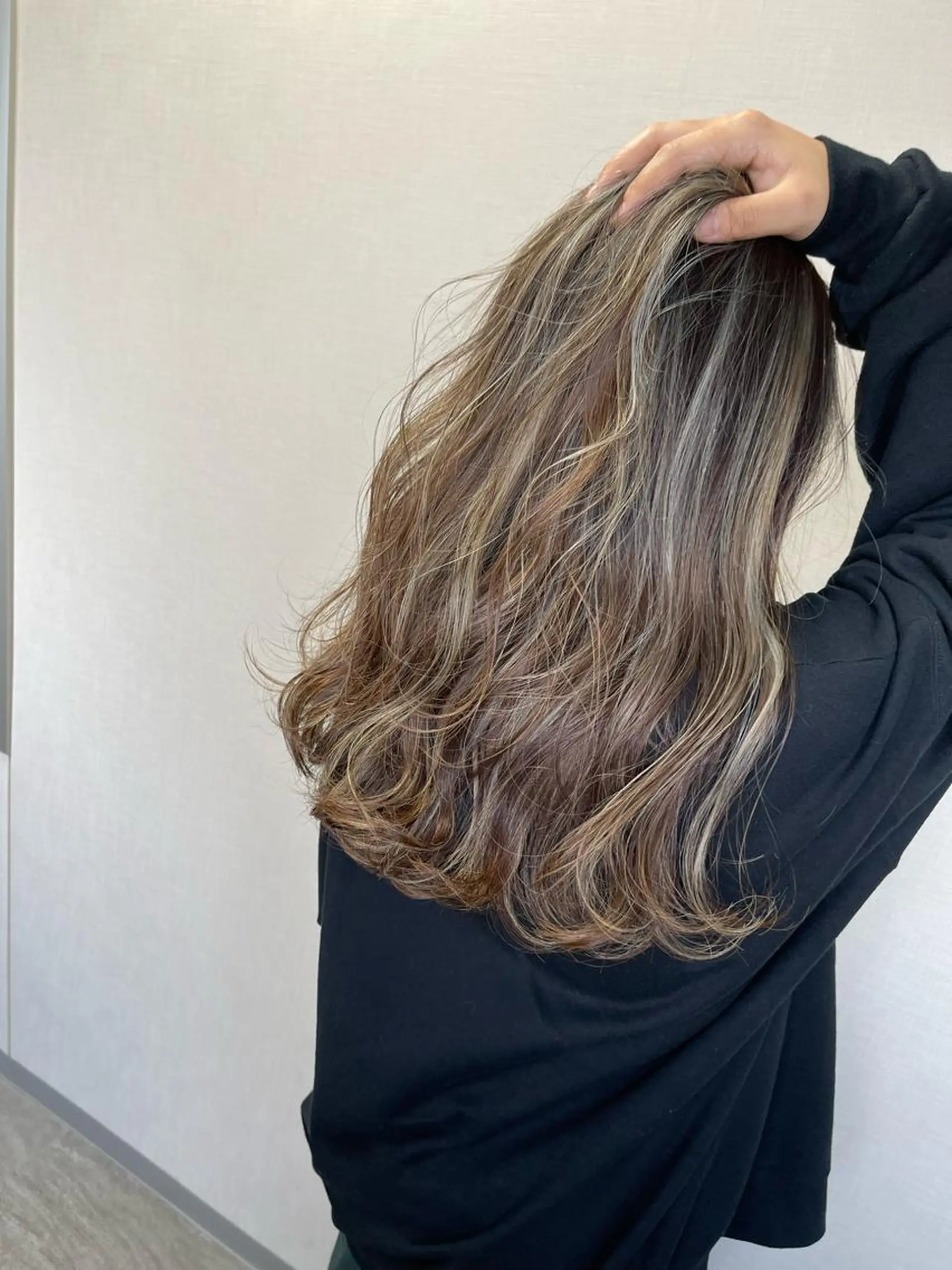 ロング カラー ヘアアレンジ ハイライトカラー ハイライト ヘアカラー 松井那津子 /ハイライトブリーチのヘアスタイル